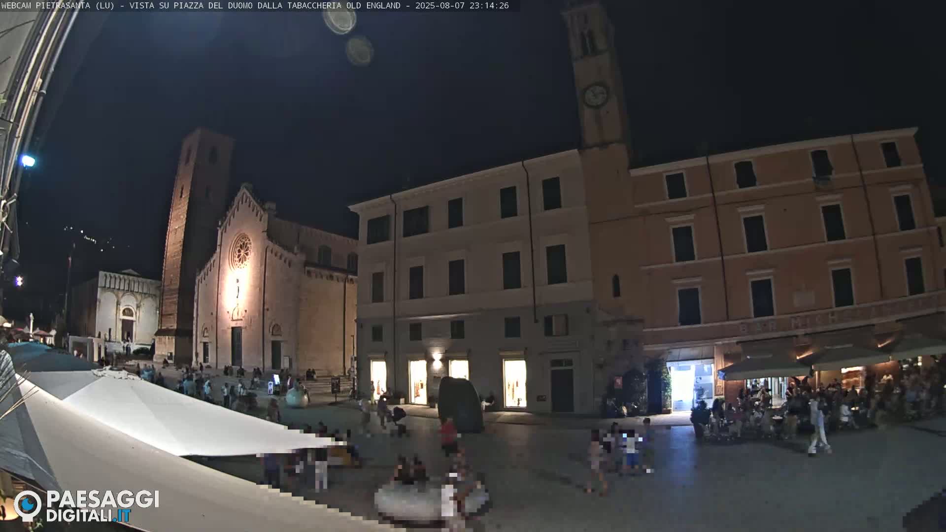 Pietrasanta Piazza del Duomo (Dome's Square) Live Cam - Lucca, Tuscany, Italy
