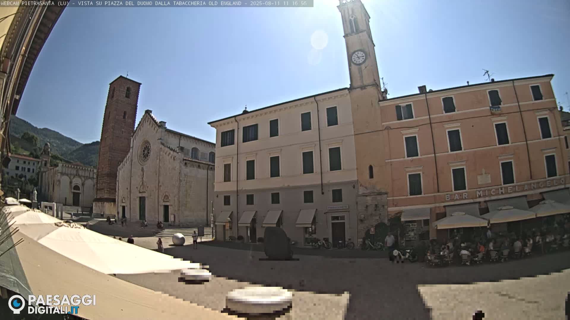 Pietrasanta Piazza del Duomo (Dome's Square) Live Cam - Lucca, Tuscany, Italy