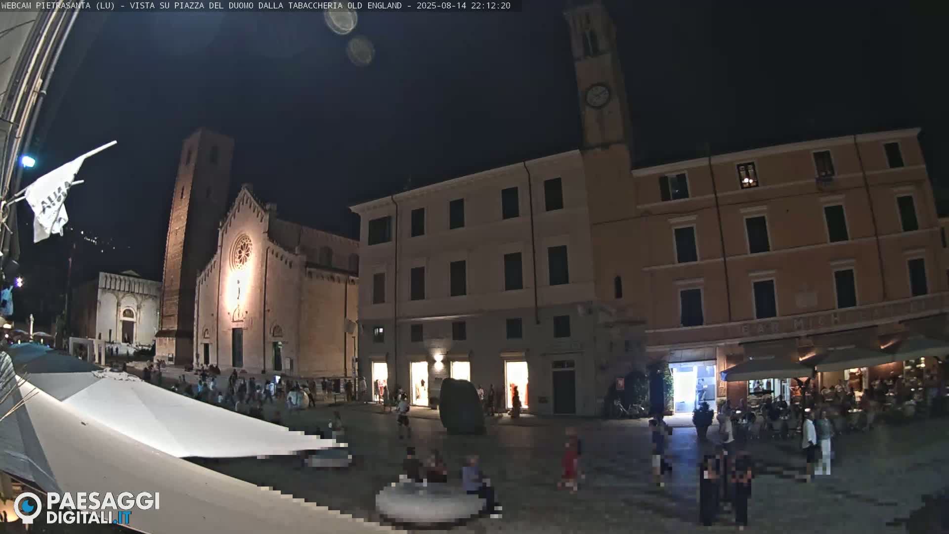 Pietrasanta Piazza del Duomo (Dome's Square) Live Cam - Lucca, Tuscany, Italy