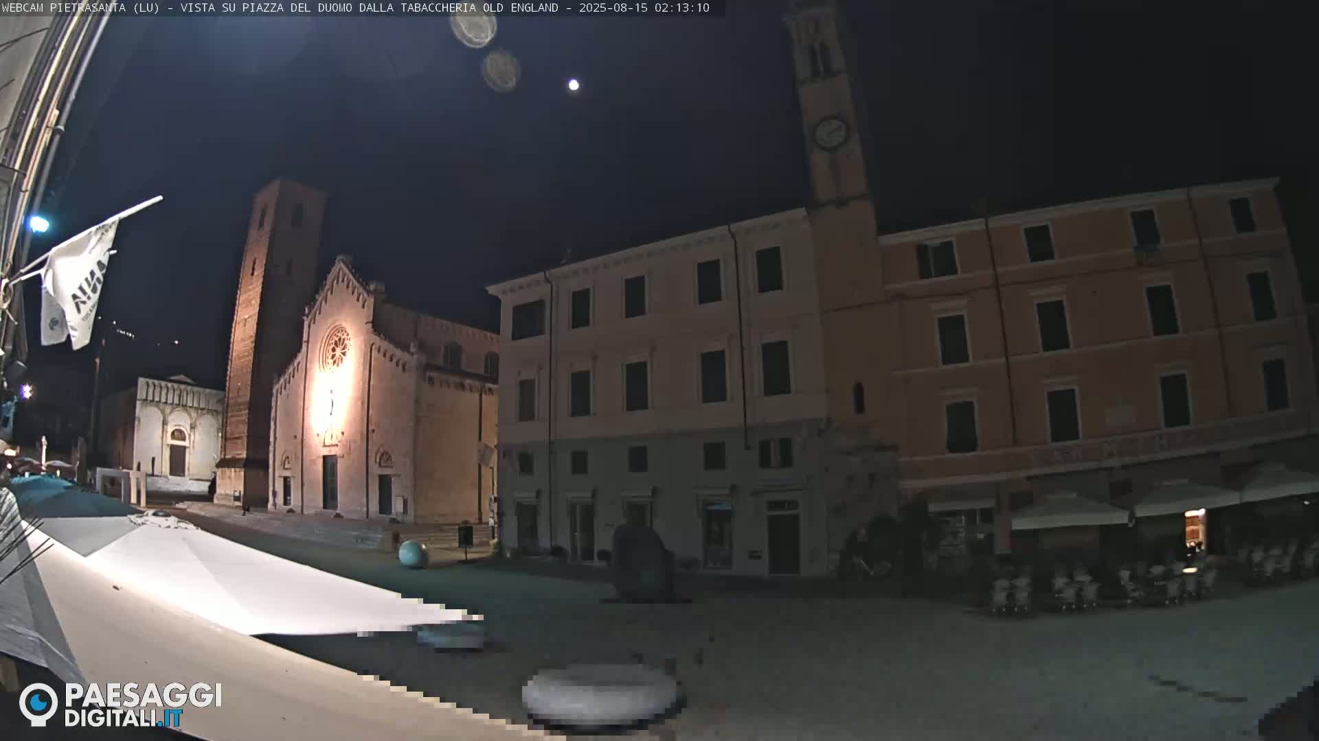 Pietrasanta Piazza del Duomo (Dome's Square) Live Cam - Lucca, Tuscany, Italy