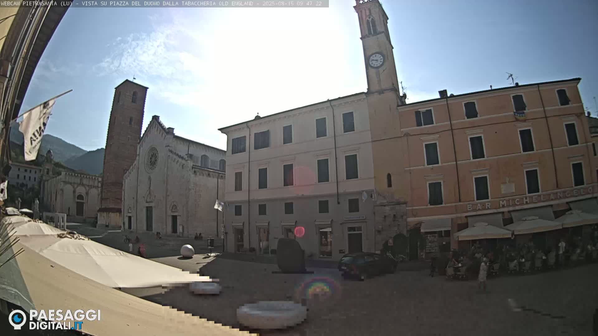 Pietrasanta Piazza del Duomo (Dome's Square) Live Cam - Lucca, Tuscany, Italy