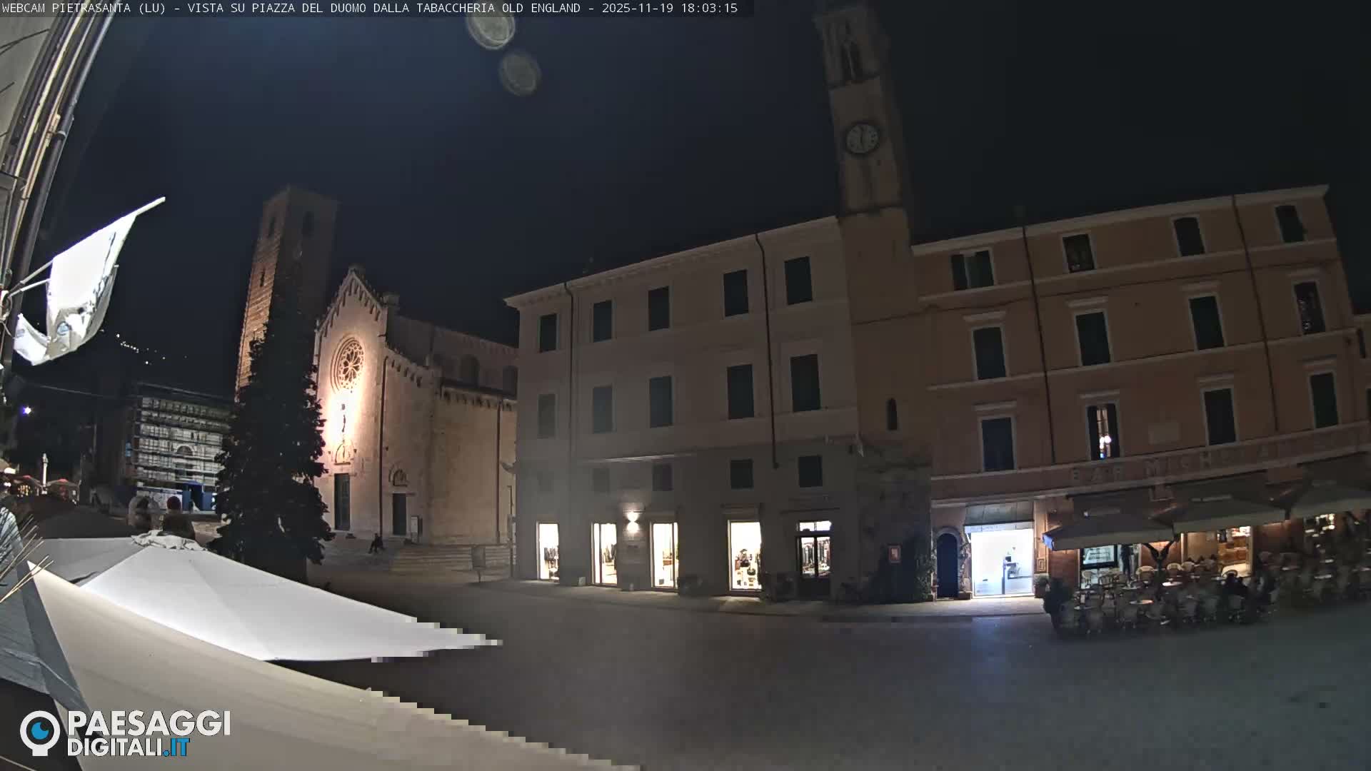Pietrasanta Piazza del Duomo (Dome's Square) Live Cam - Lucca, Tuscany, Italy