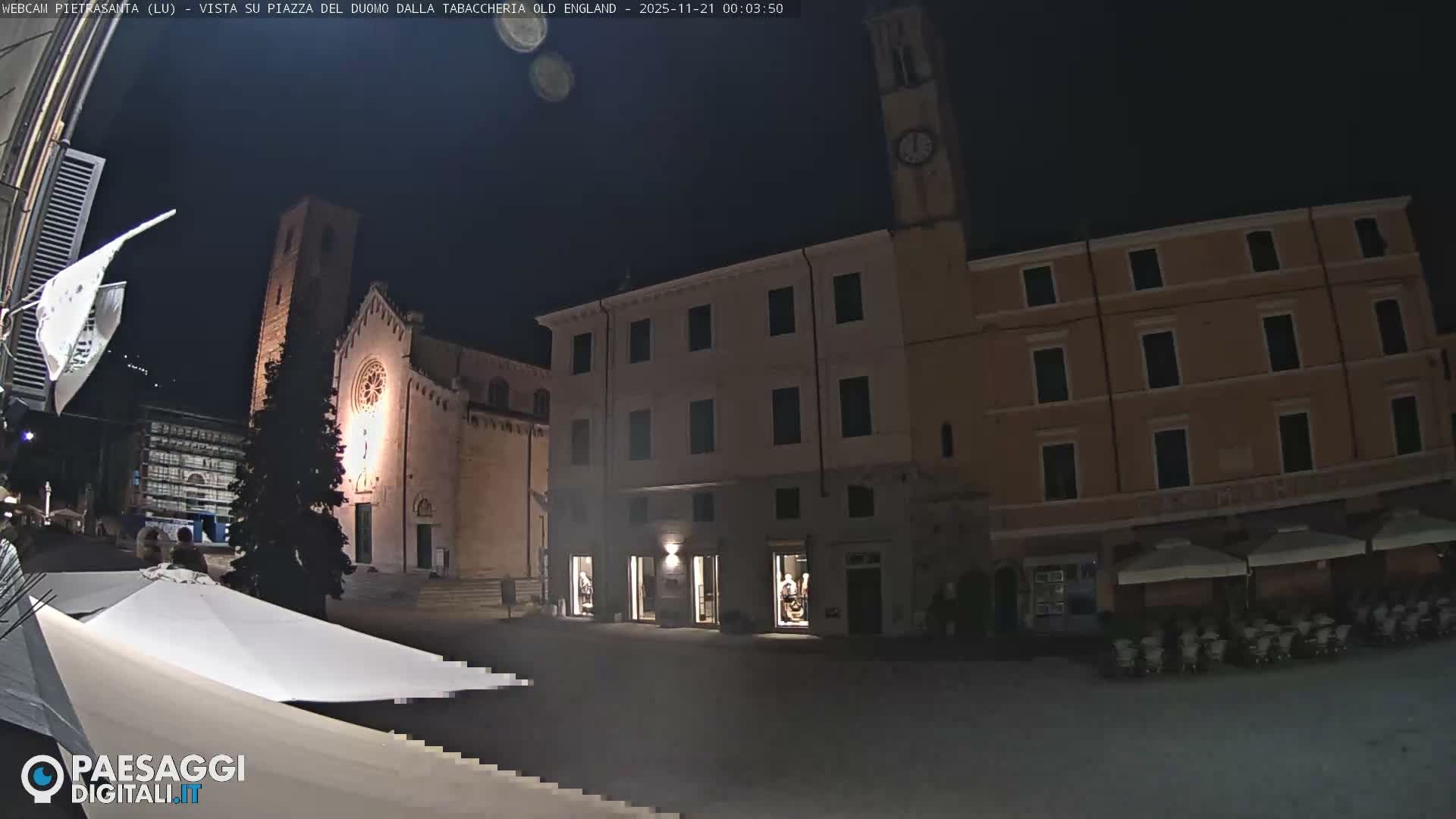 Pietrasanta Piazza del Duomo (Dome's Square) Live Cam - Lucca, Tuscany, Italy
