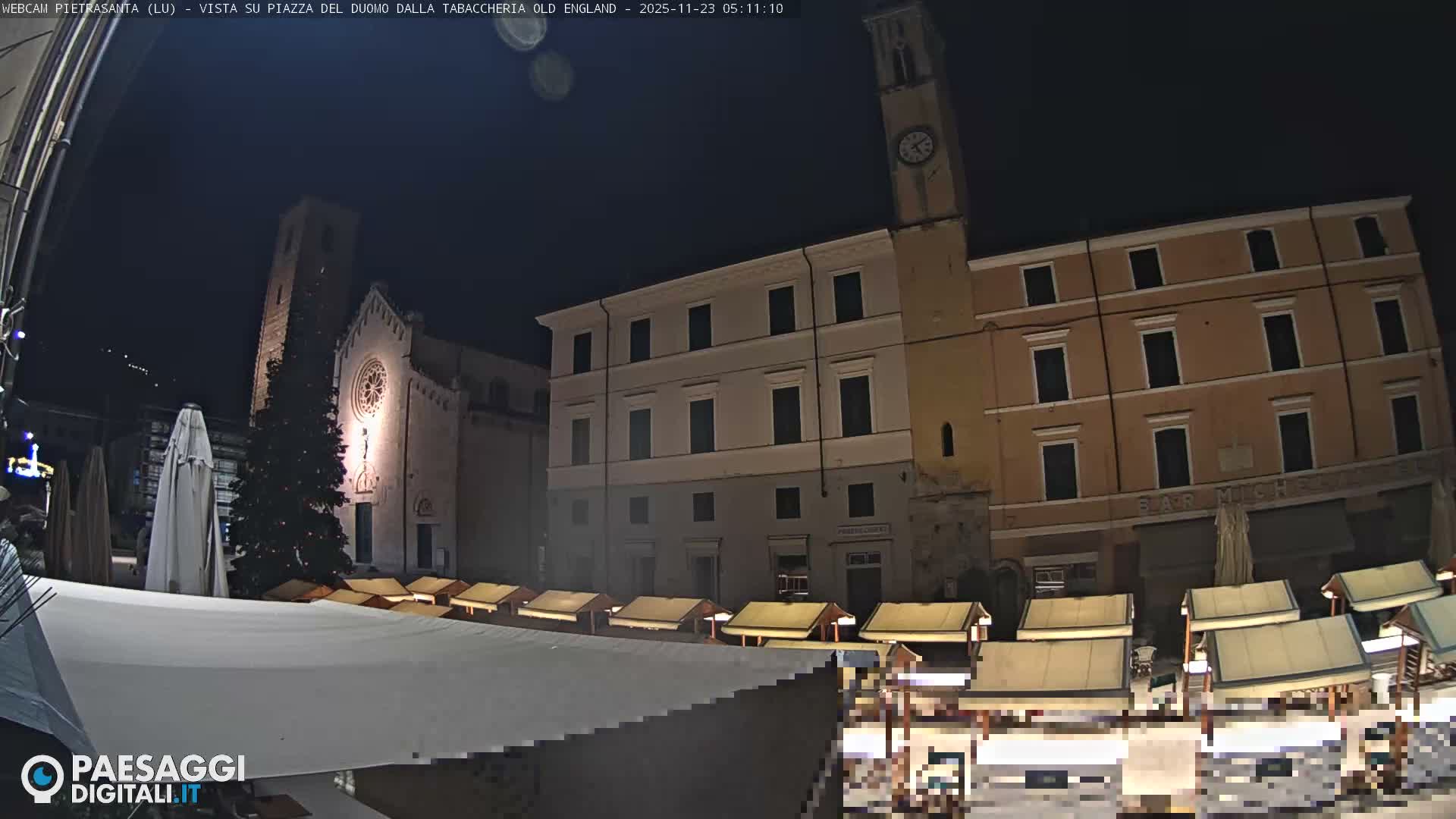 Pietrasanta Piazza del Duomo (Dome's Square) Live Cam - Lucca, Tuscany, Italy