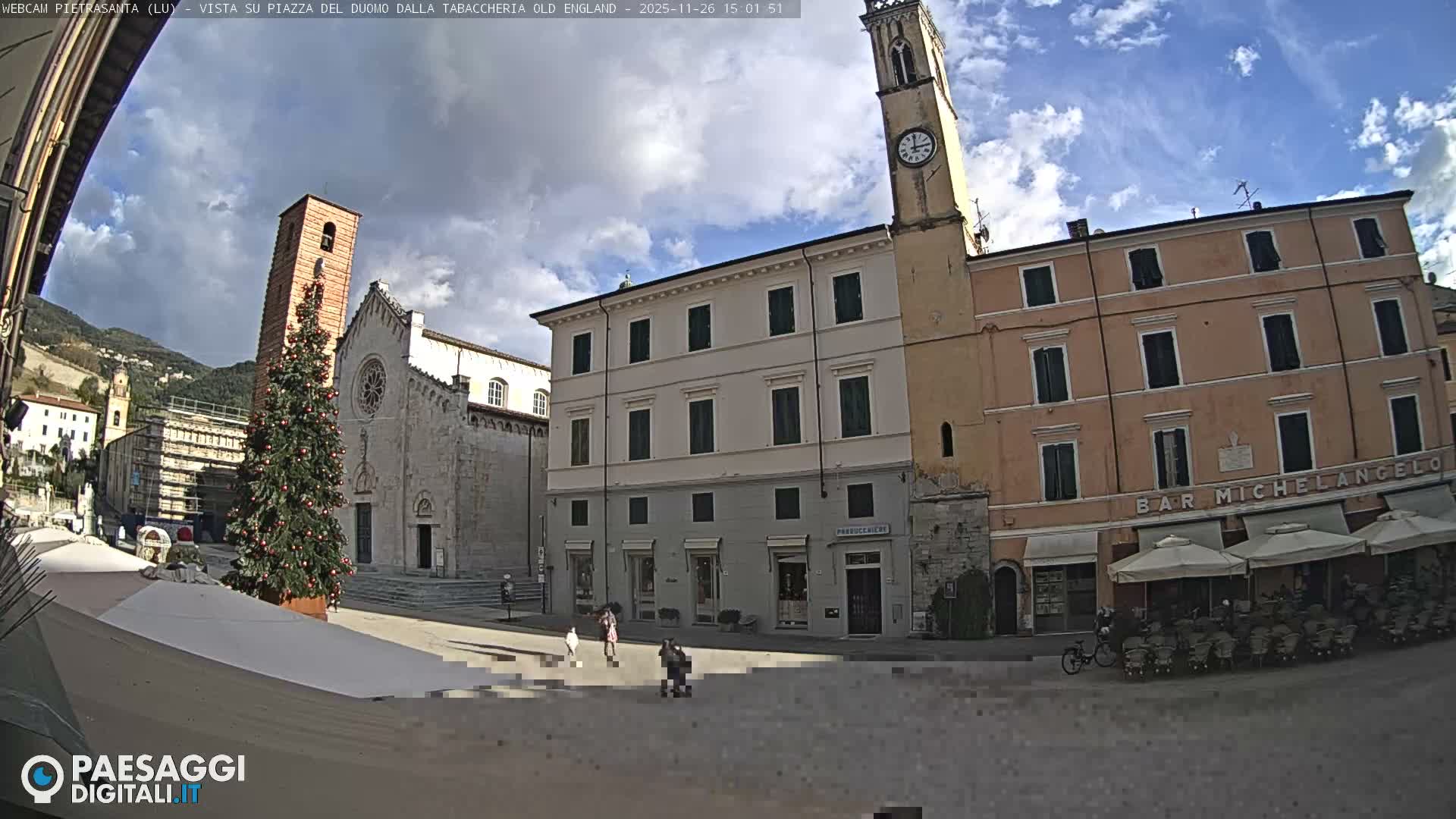 Pietrasanta Piazza del Duomo (Dome's Square) Live Cam - Lucca, Tuscany, Italy