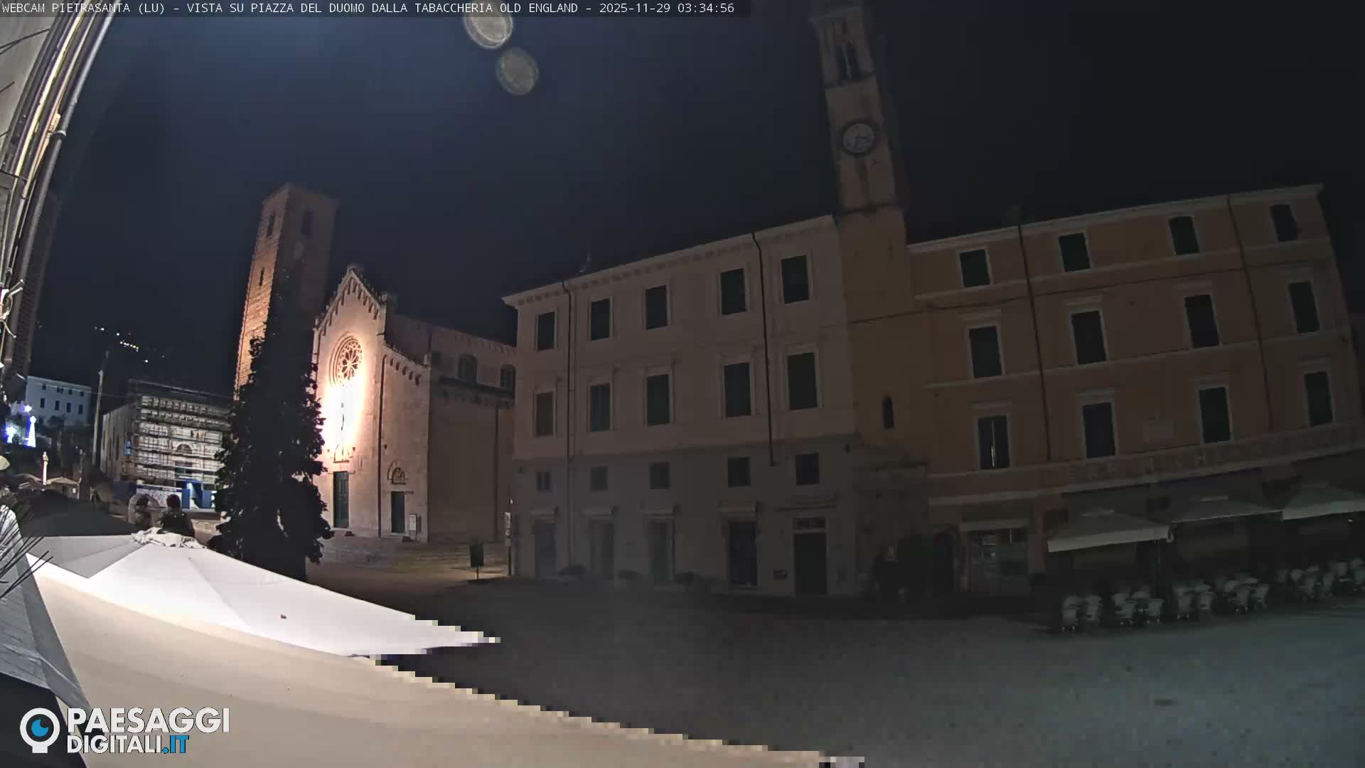 Pietrasanta Piazza del Duomo (Dome's Square) Live Cam - Lucca, Tuscany, Italy