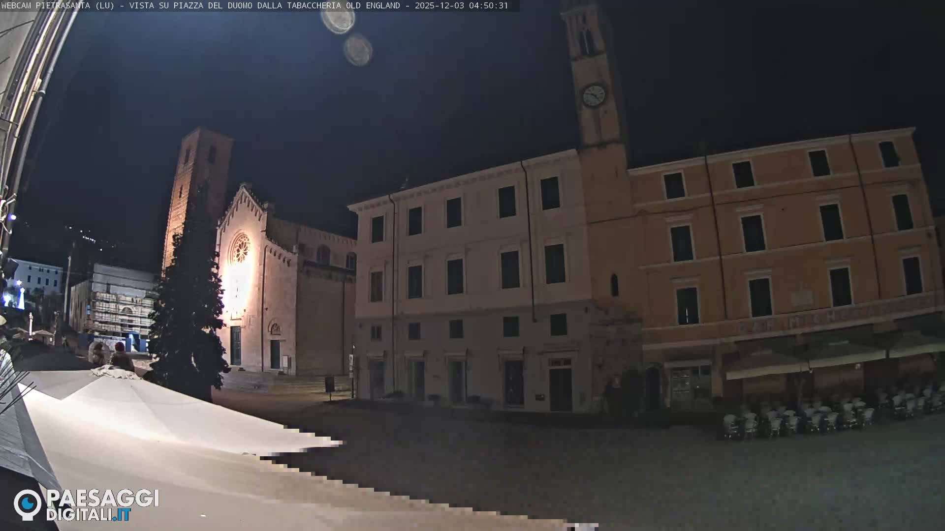 Pietrasanta Piazza del Duomo (Dome's Square) Live Cam - Lucca, Tuscany, Italy