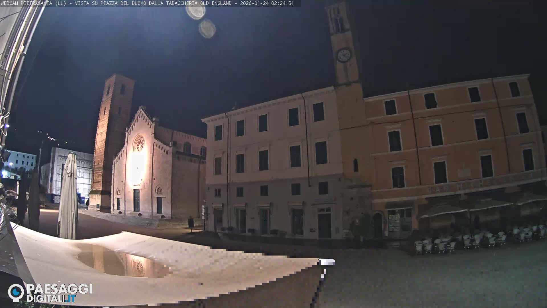 Pietrasanta Piazza del Duomo (Dome's Square) Live Cam - Lucca, Tuscany, Italy