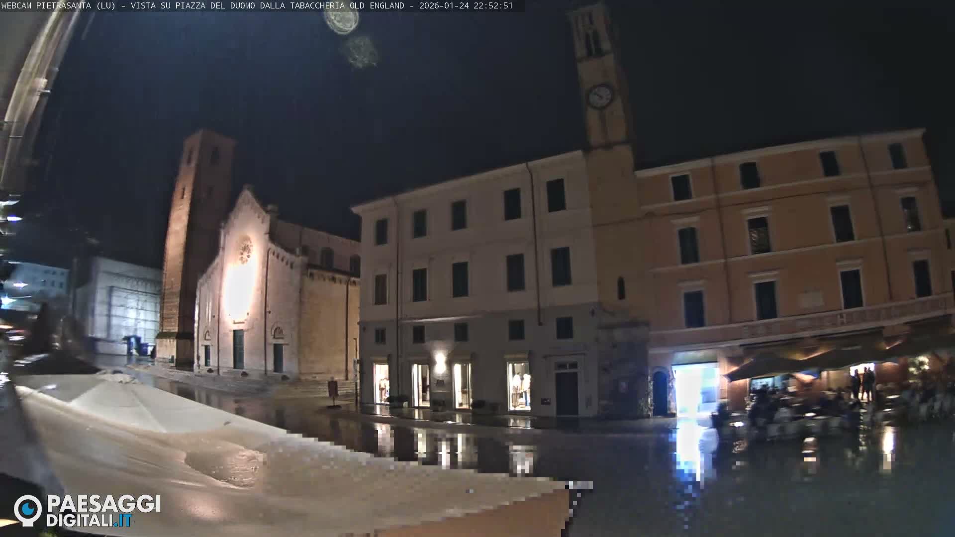 Pietrasanta Piazza del Duomo (Dome's Square) Live Cam - Lucca, Tuscany, Italy