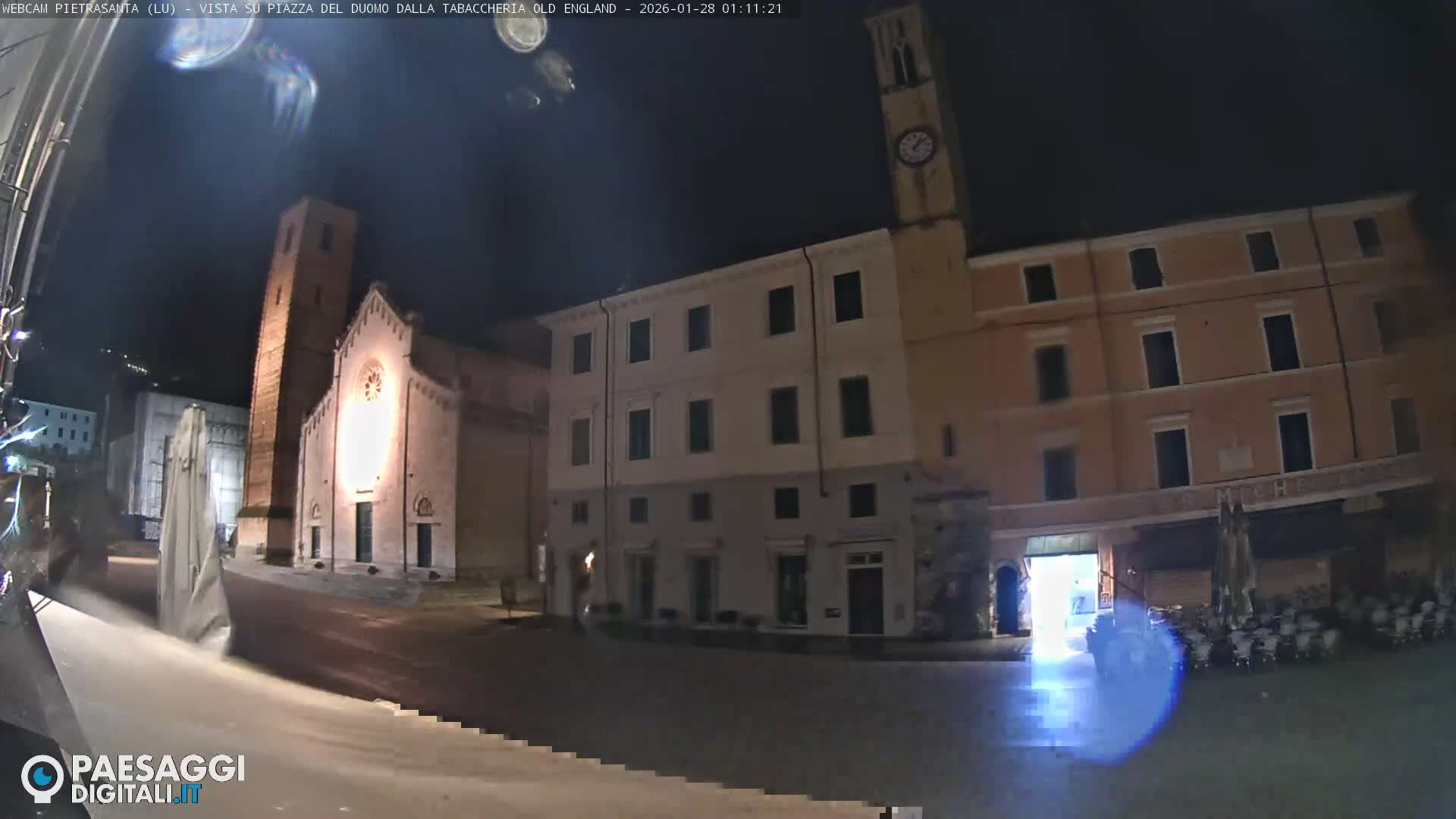 Pietrasanta Piazza del Duomo (Dome's Square) Live Cam - Lucca, Tuscany, Italy