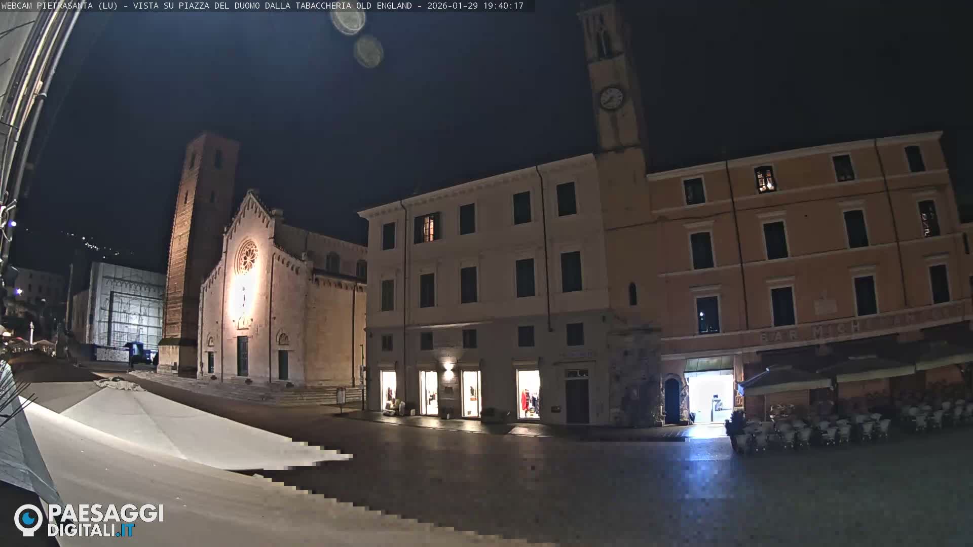 Pietrasanta Piazza del Duomo (Dome's Square) Live Cam - Lucca, Tuscany, Italy