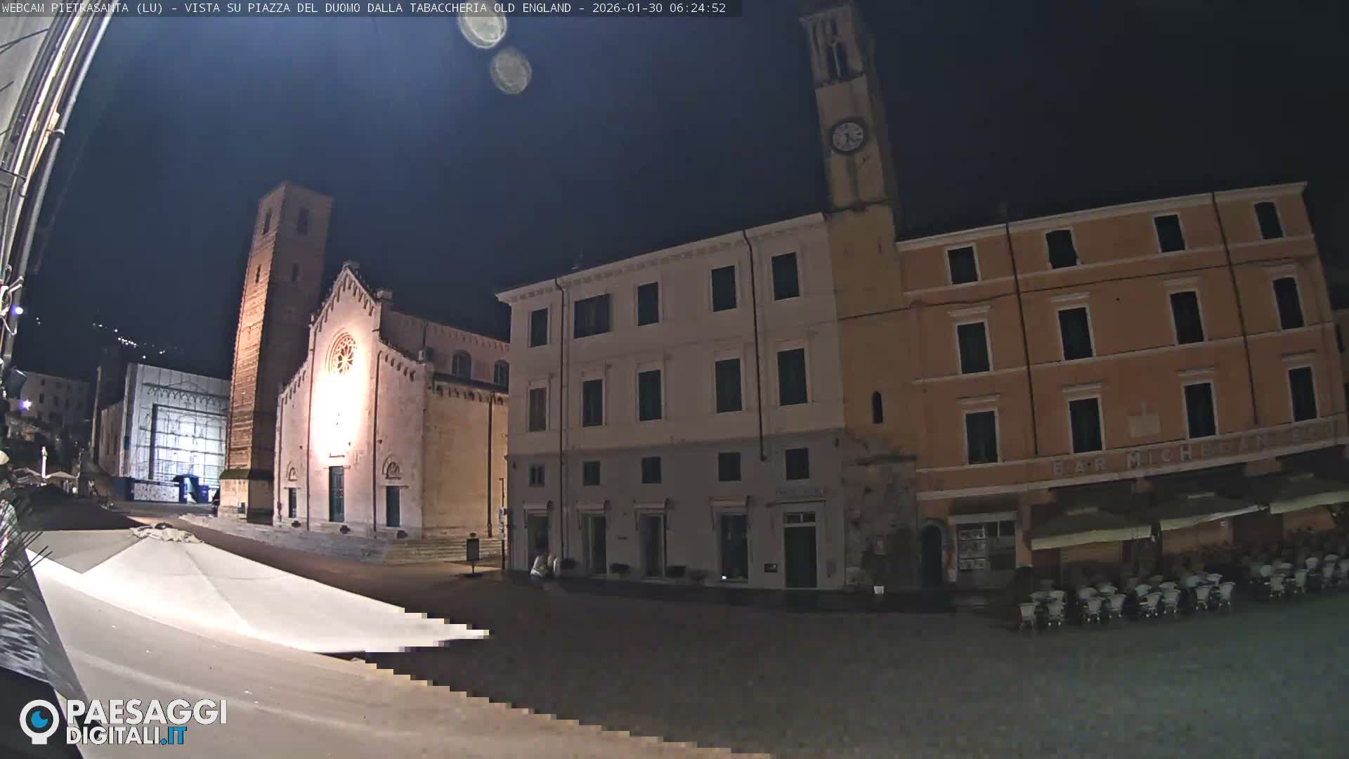 Pietrasanta Piazza del Duomo (Dome's Square) Live Cam - Lucca, Tuscany, Italy