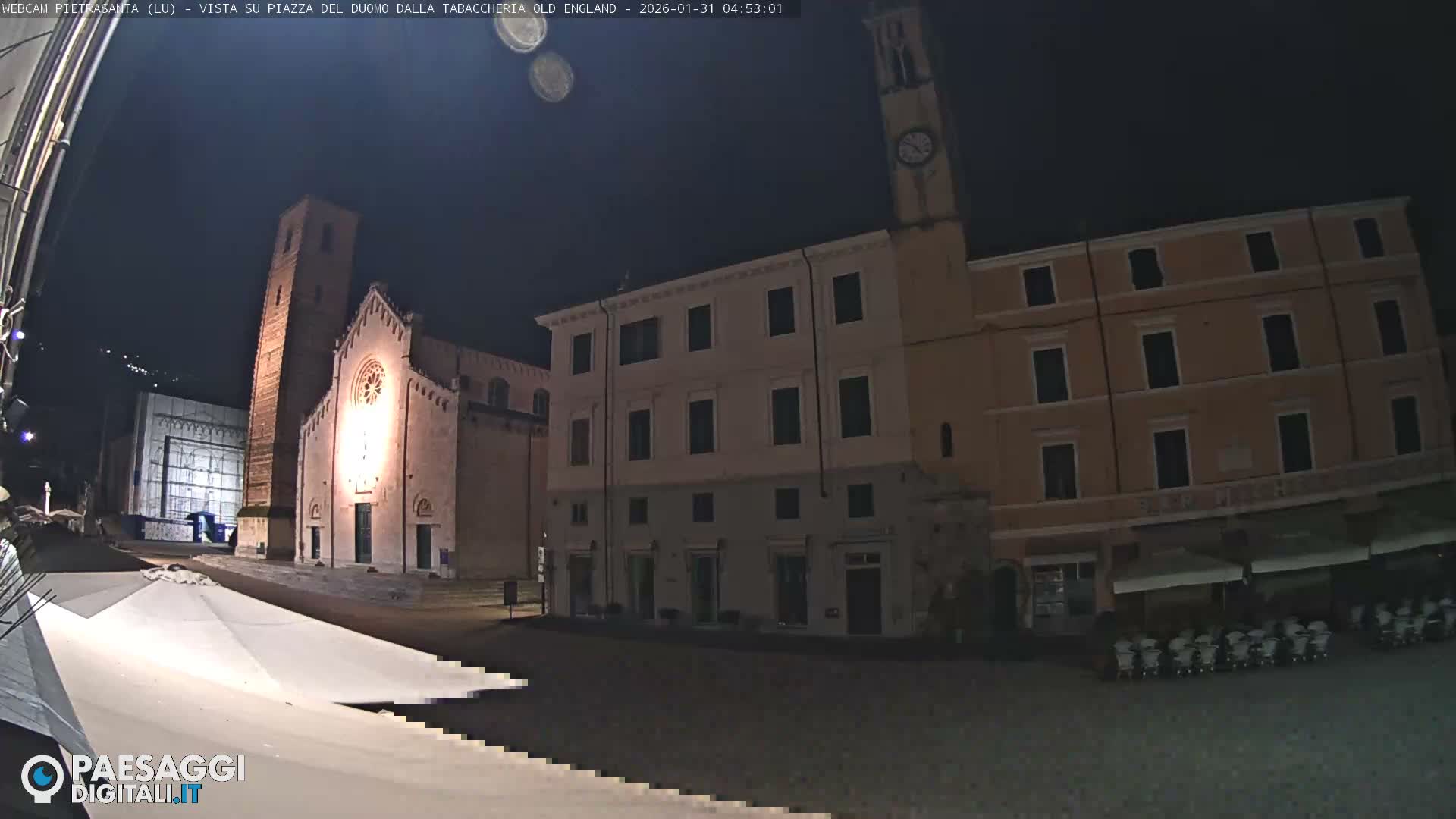 Pietrasanta Piazza del Duomo (Dome's Square) Live Cam - Lucca, Tuscany, Italy