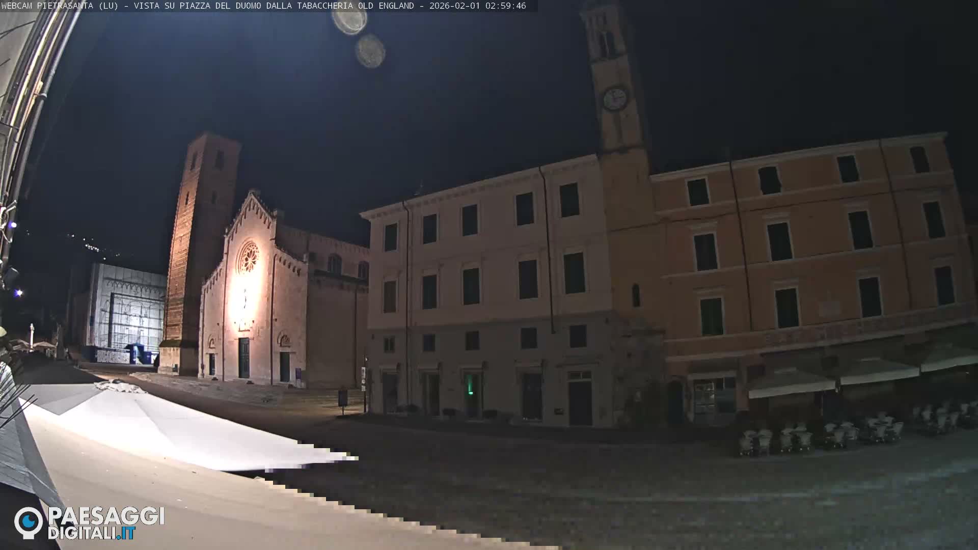 Pietrasanta Piazza del Duomo (Dome's Square) Live Cam - Lucca, Tuscany, Italy