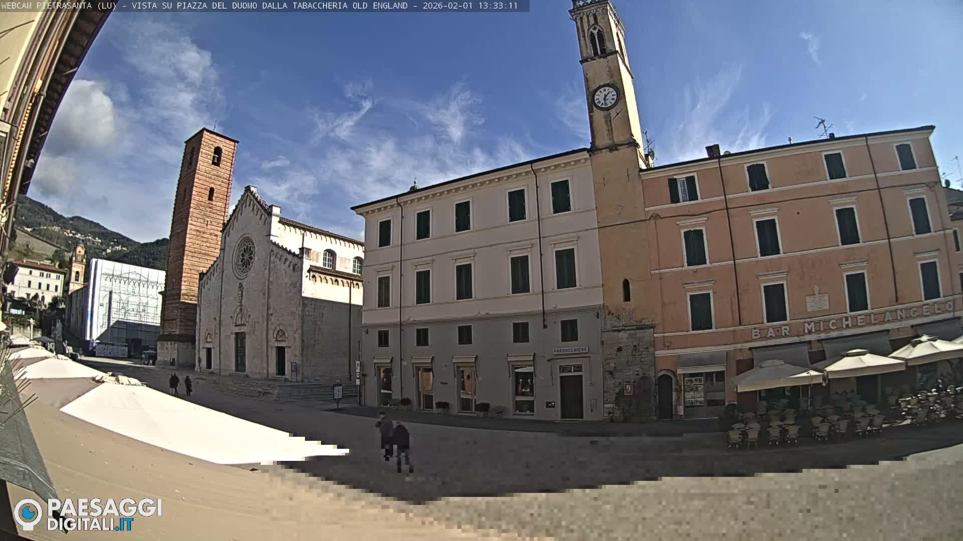 Pietrasanta Piazza del Duomo (Dome's Square) Live Cam - Lucca, Tuscany, Italy
