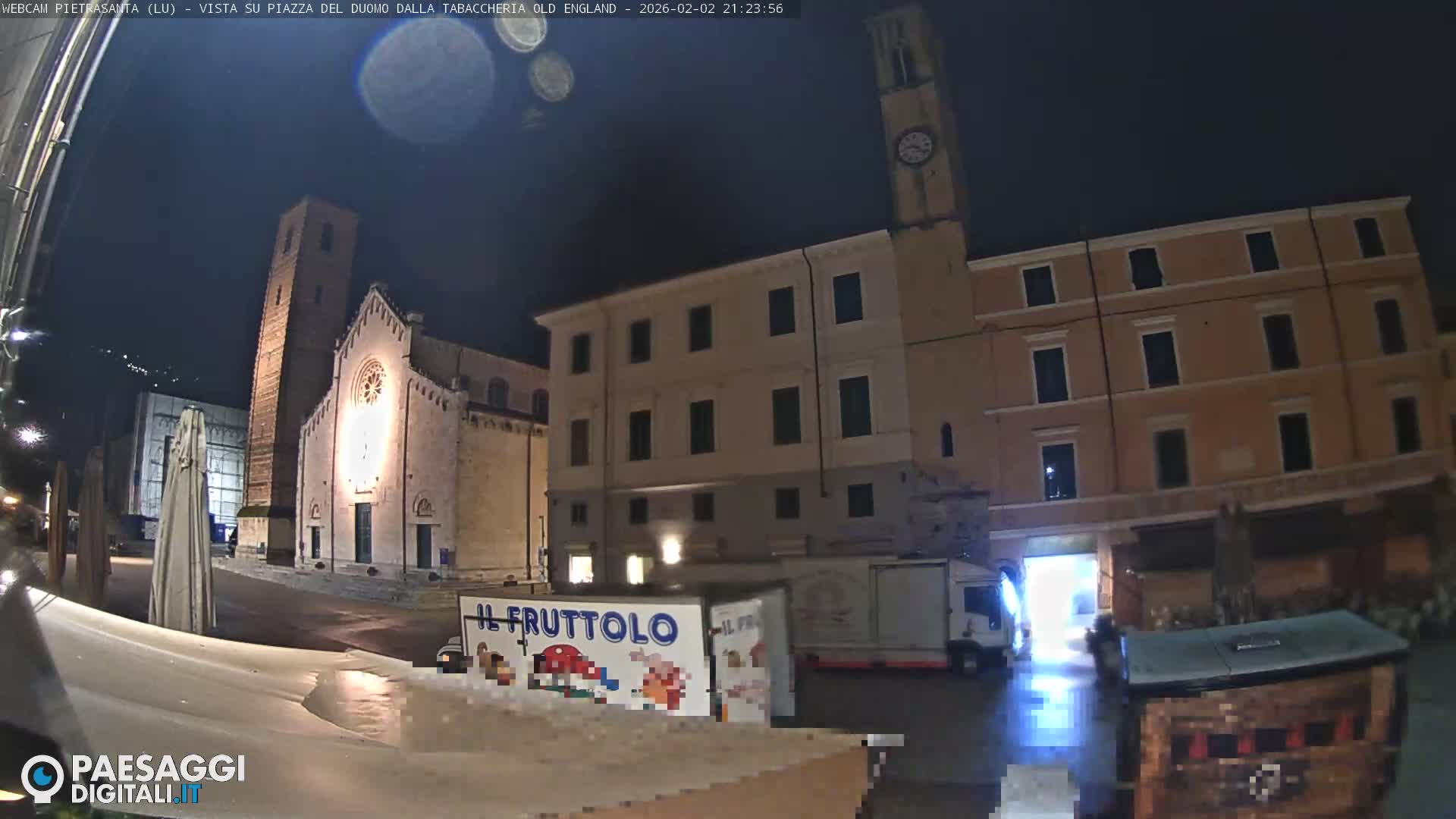 Pietrasanta Piazza del Duomo (Dome's Square) Live Cam - Lucca, Tuscany, Italy