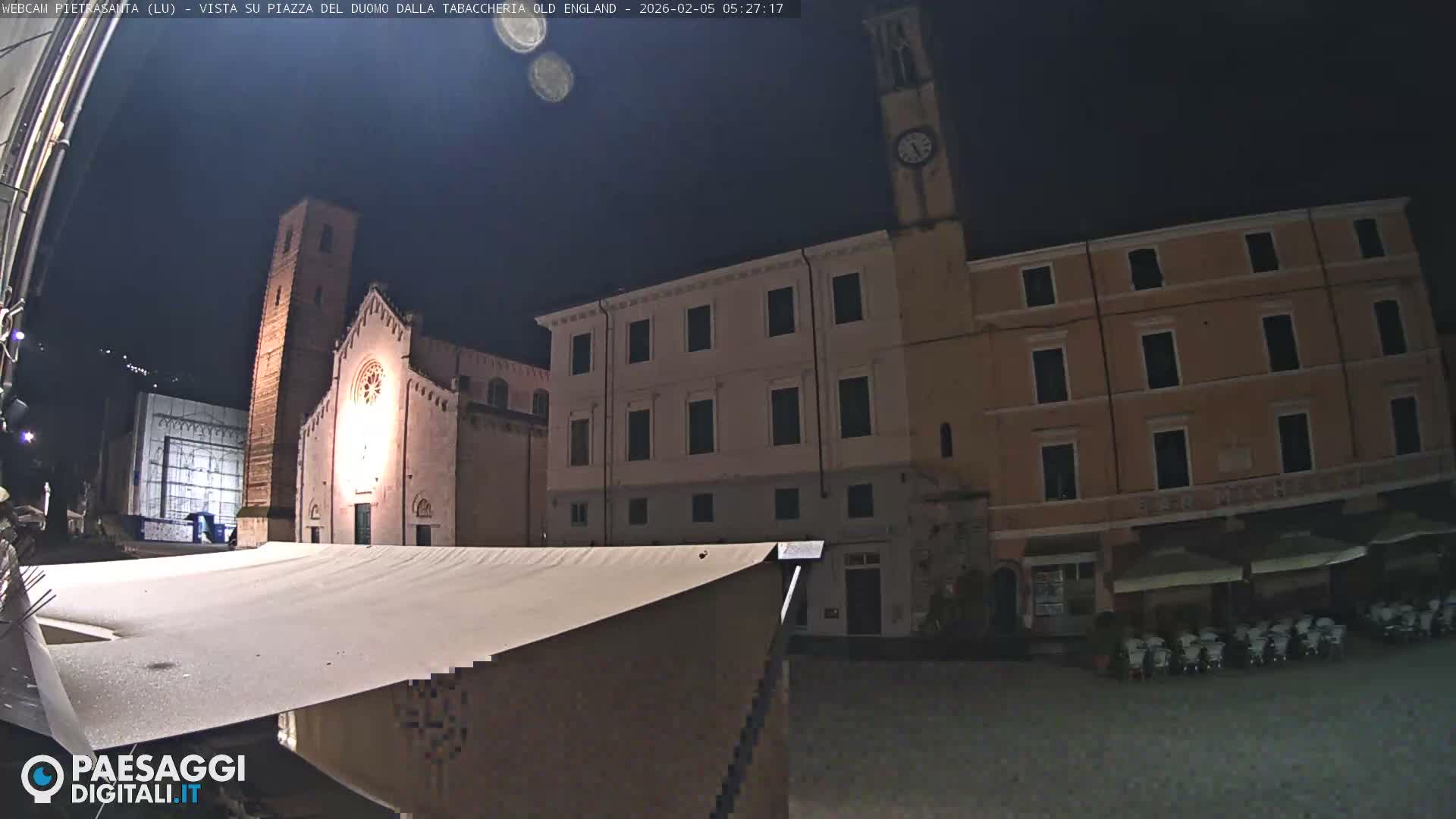 Pietrasanta Piazza del Duomo (Dome's Square) Live Cam - Lucca, Tuscany, Italy