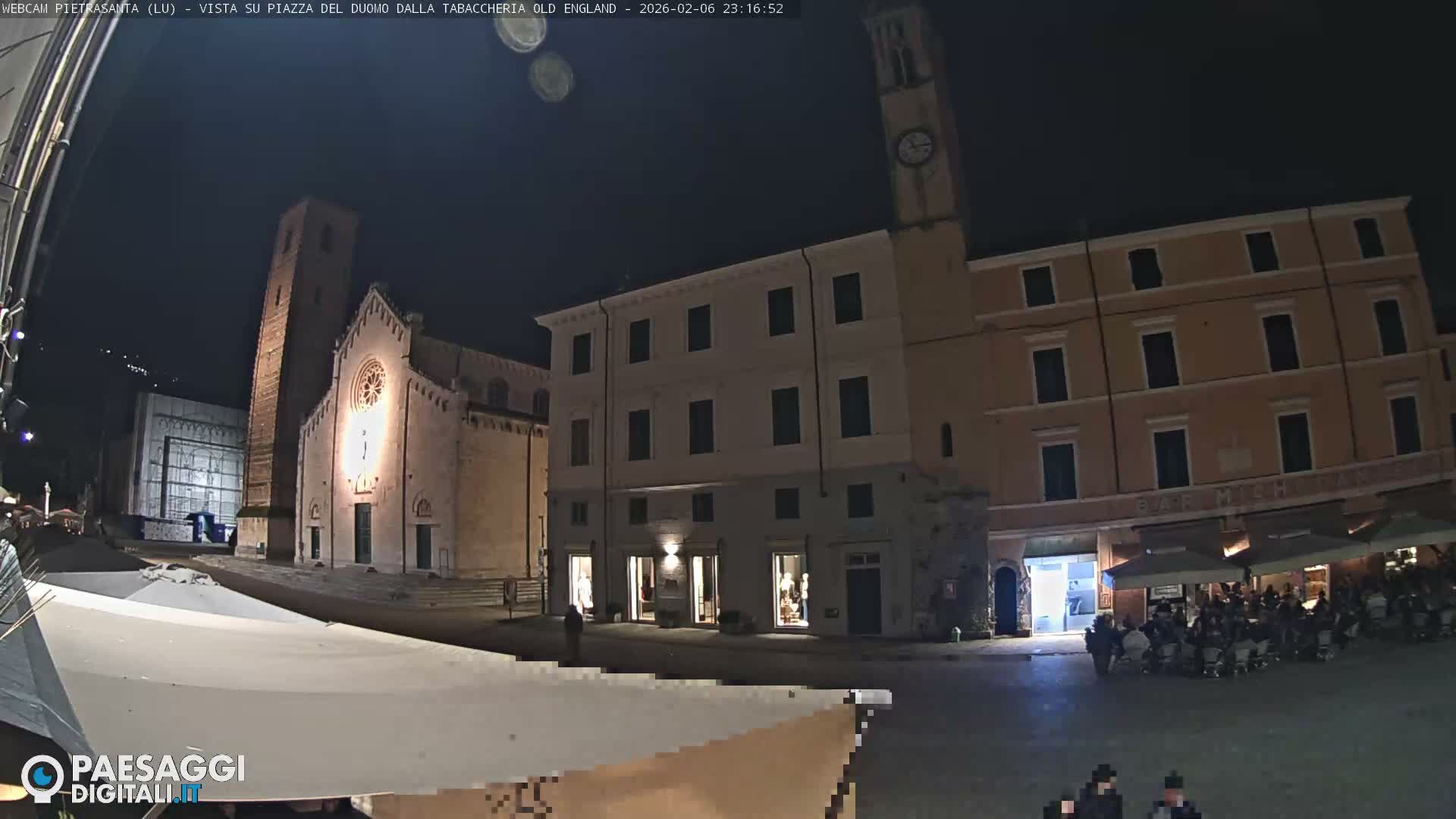 Pietrasanta Piazza del Duomo (Dome's Square) Live Cam - Lucca, Tuscany, Italy