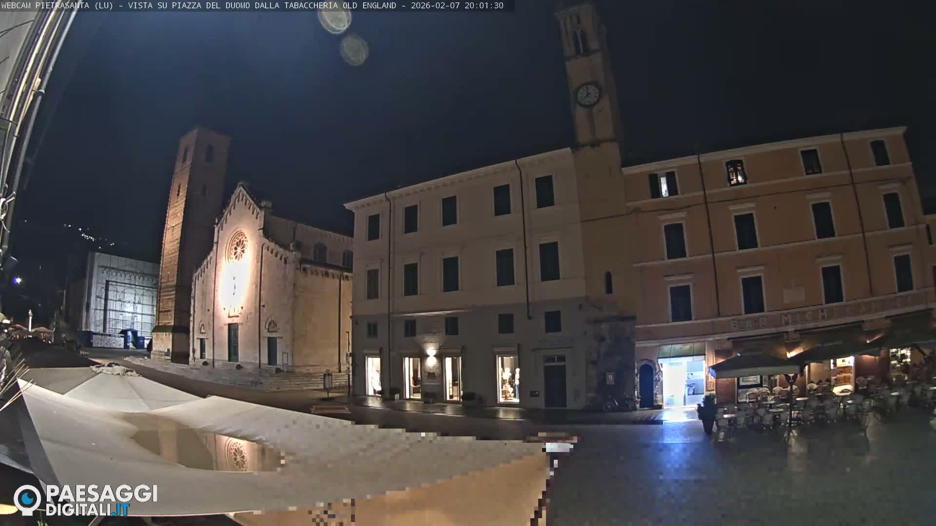 Pietrasanta Piazza del Duomo (Dome's Square) Live Cam - Lucca, Tuscany, Italy
