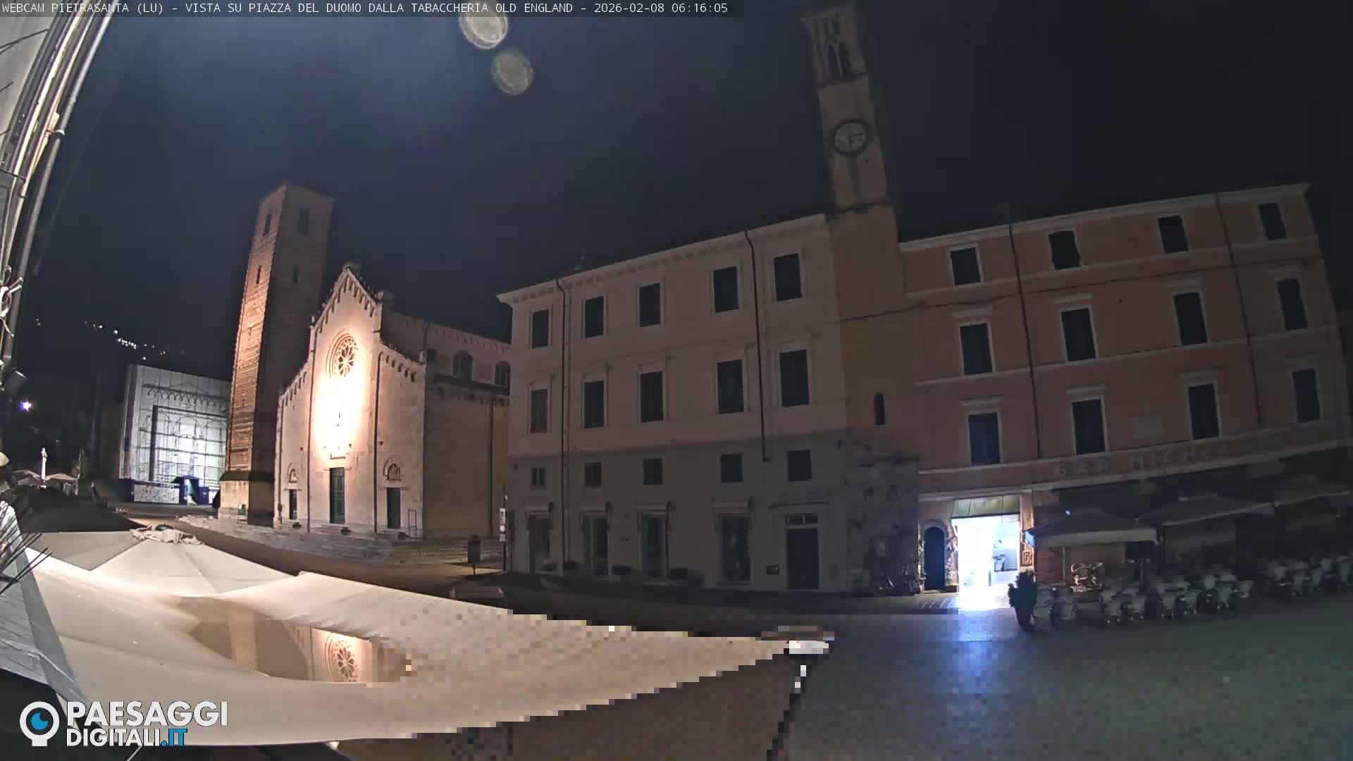 Pietrasanta Piazza del Duomo (Dome's Square) Live Cam - Lucca, Tuscany, Italy