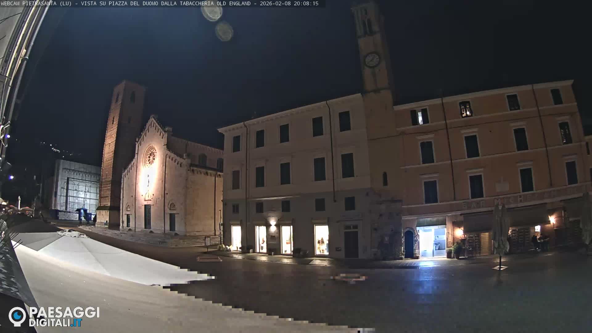 Pietrasanta Piazza del Duomo (Dome's Square) Live Cam - Lucca, Tuscany, Italy