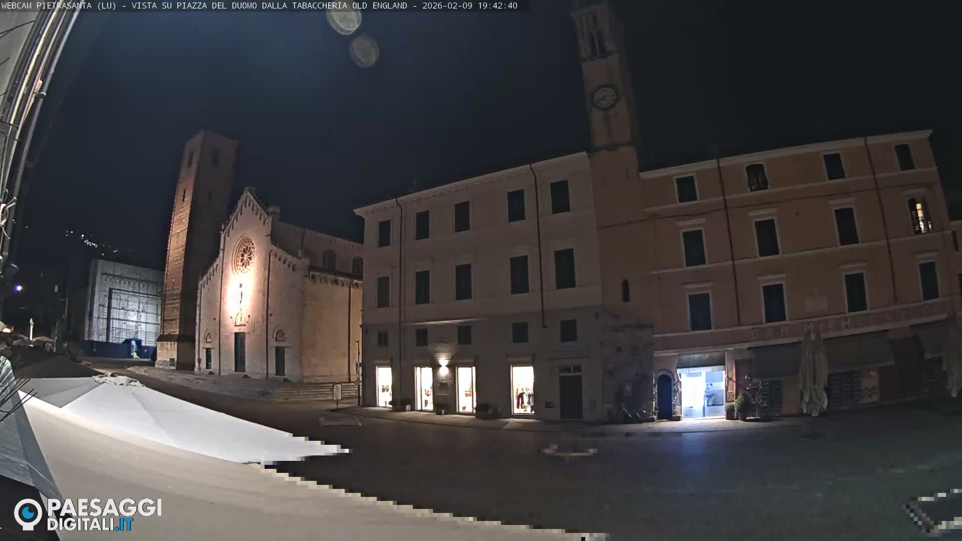 Pietrasanta Piazza del Duomo (Dome's Square) Live Cam - Lucca, Tuscany, Italy