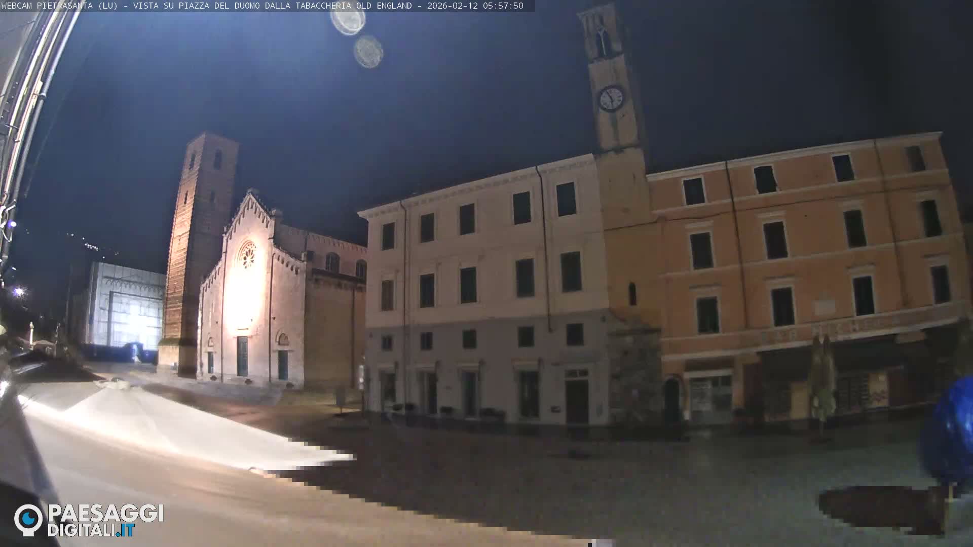 Pietrasanta Piazza del Duomo (Dome's Square) Live Cam - Lucca, Tuscany, Italy