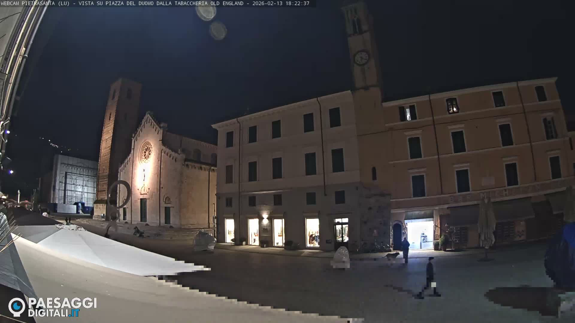 Pietrasanta Piazza del Duomo (Dome's Square) Live Cam - Lucca, Tuscany, Italy