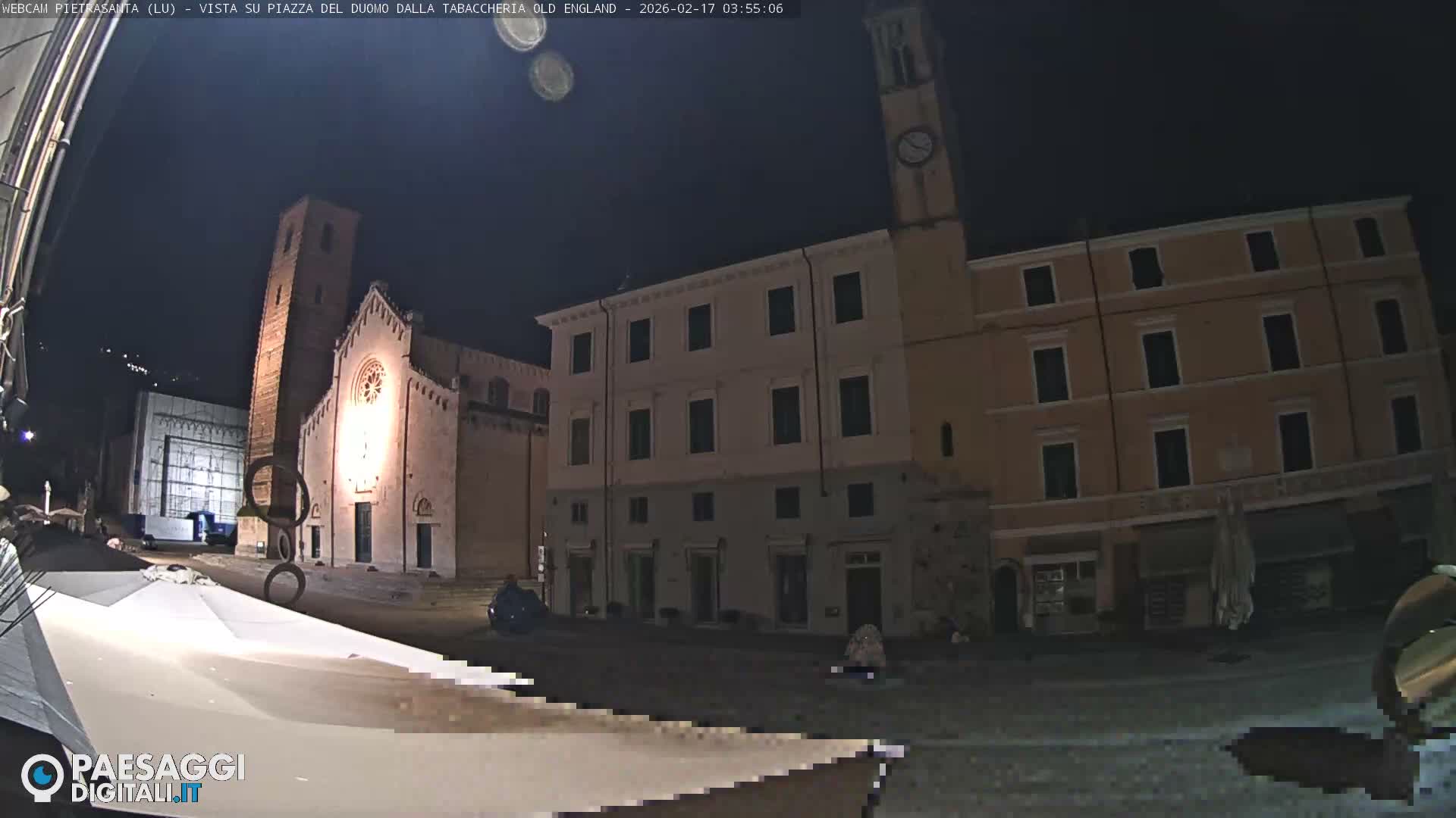 Pietrasanta Piazza del Duomo (Dome's Square) Live Cam - Lucca, Tuscany, Italy