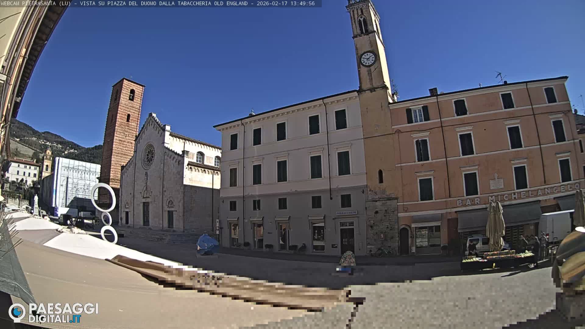 Pietrasanta Piazza del Duomo (Dome's Square) Live Cam - Lucca, Tuscany, Italy