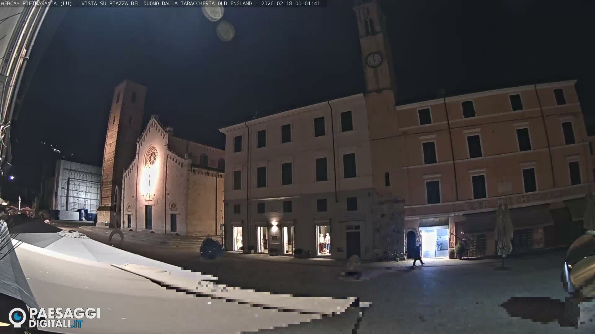 Pietrasanta Piazza del Duomo (Dome's Square) Live Cam - Lucca, Tuscany, Italy