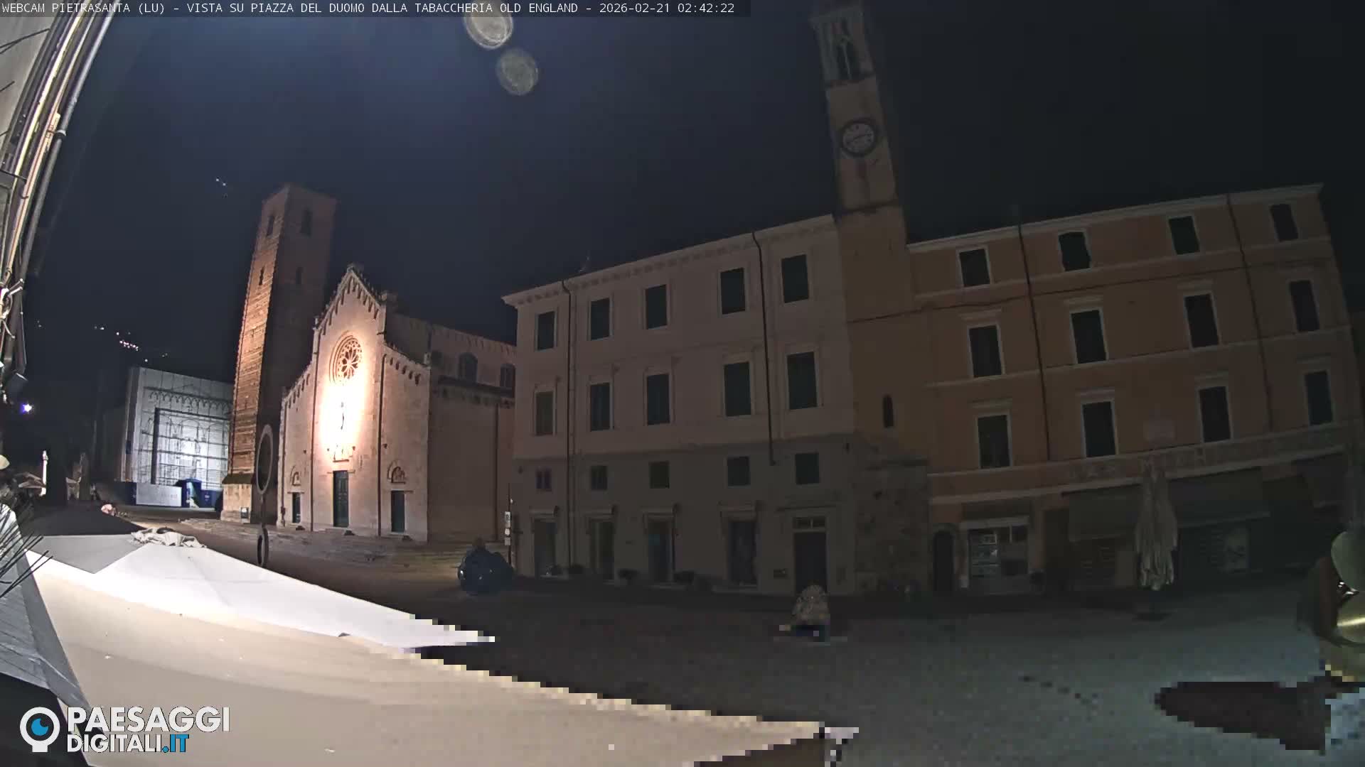 Pietrasanta Piazza del Duomo (Dome's Square) Live Cam - Lucca, Tuscany, Italy