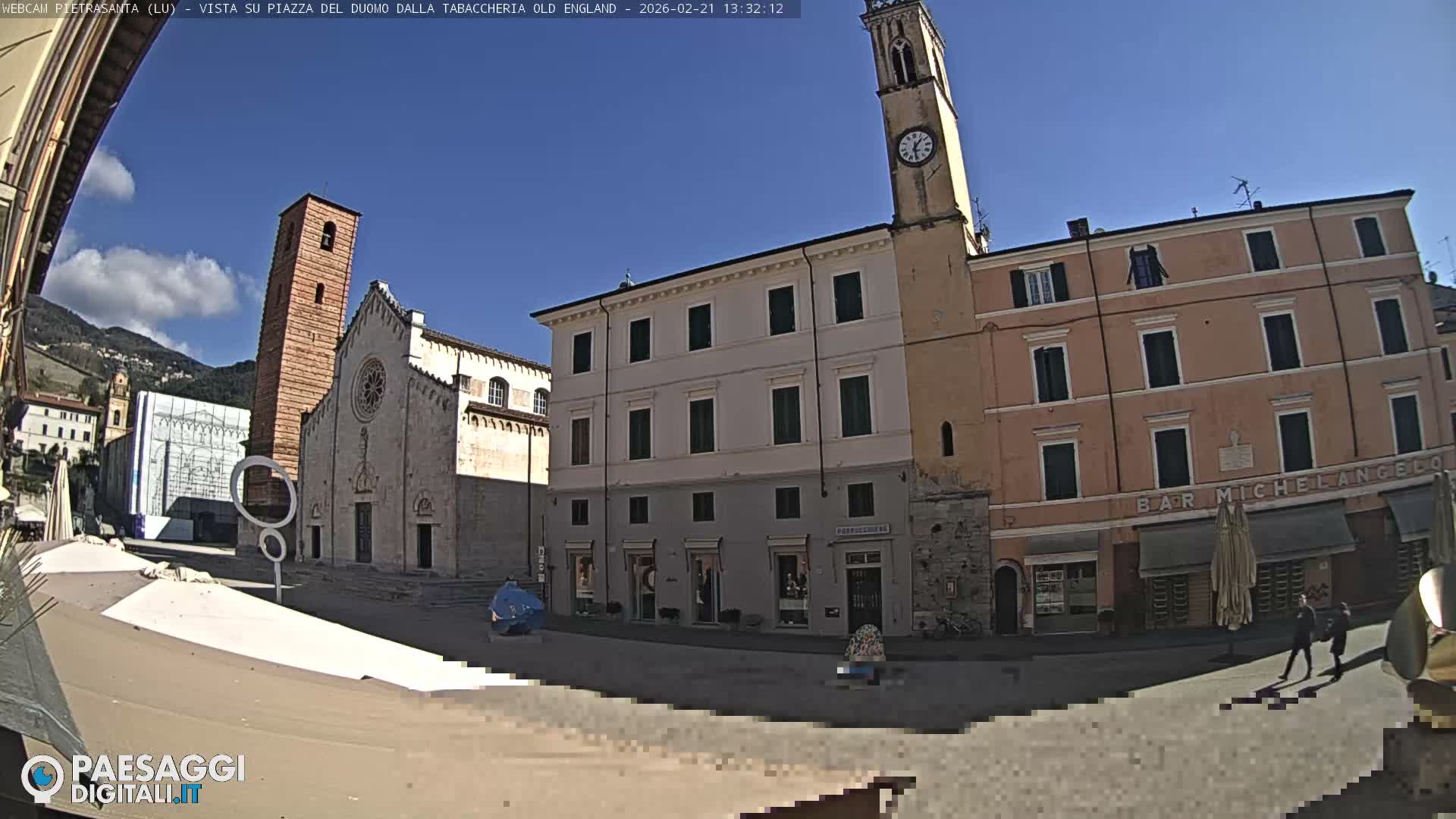 Pietrasanta Piazza del Duomo (Dome's Square) Live Cam - Lucca, Tuscany, Italy