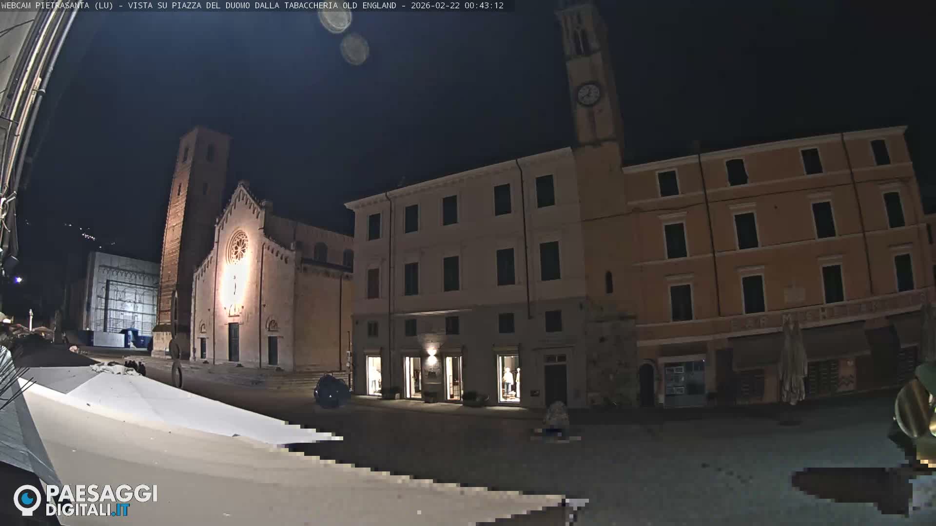 Pietrasanta Piazza del Duomo (Dome's Square) Live Cam - Lucca, Tuscany, Italy