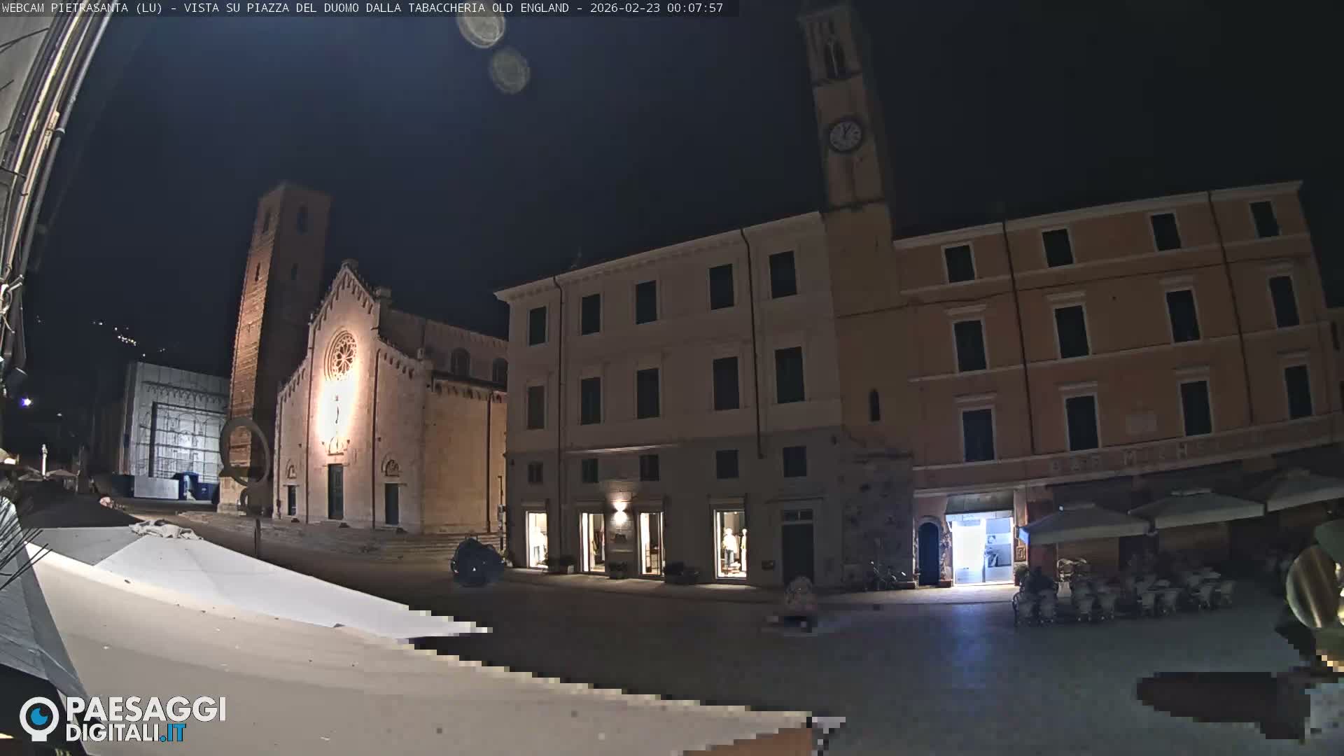 Pietrasanta Piazza del Duomo (Dome's Square) Live Cam - Lucca, Tuscany, Italy