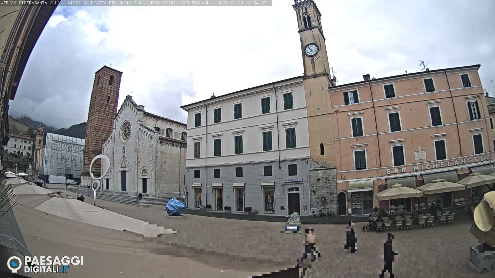 Pietrasanta Piazza del Duomo (Dome's Square) Live Cam - Lucca, Tuscany, Italy
