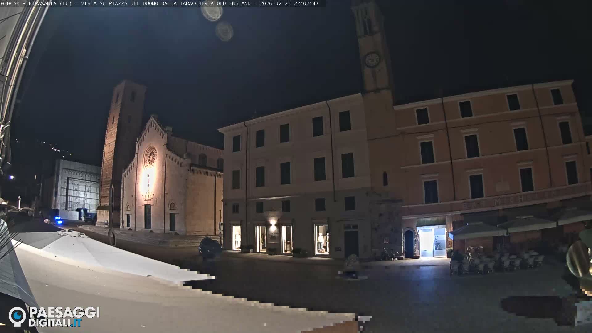 Pietrasanta Piazza del Duomo (Dome's Square) Live Cam - Lucca, Tuscany, Italy