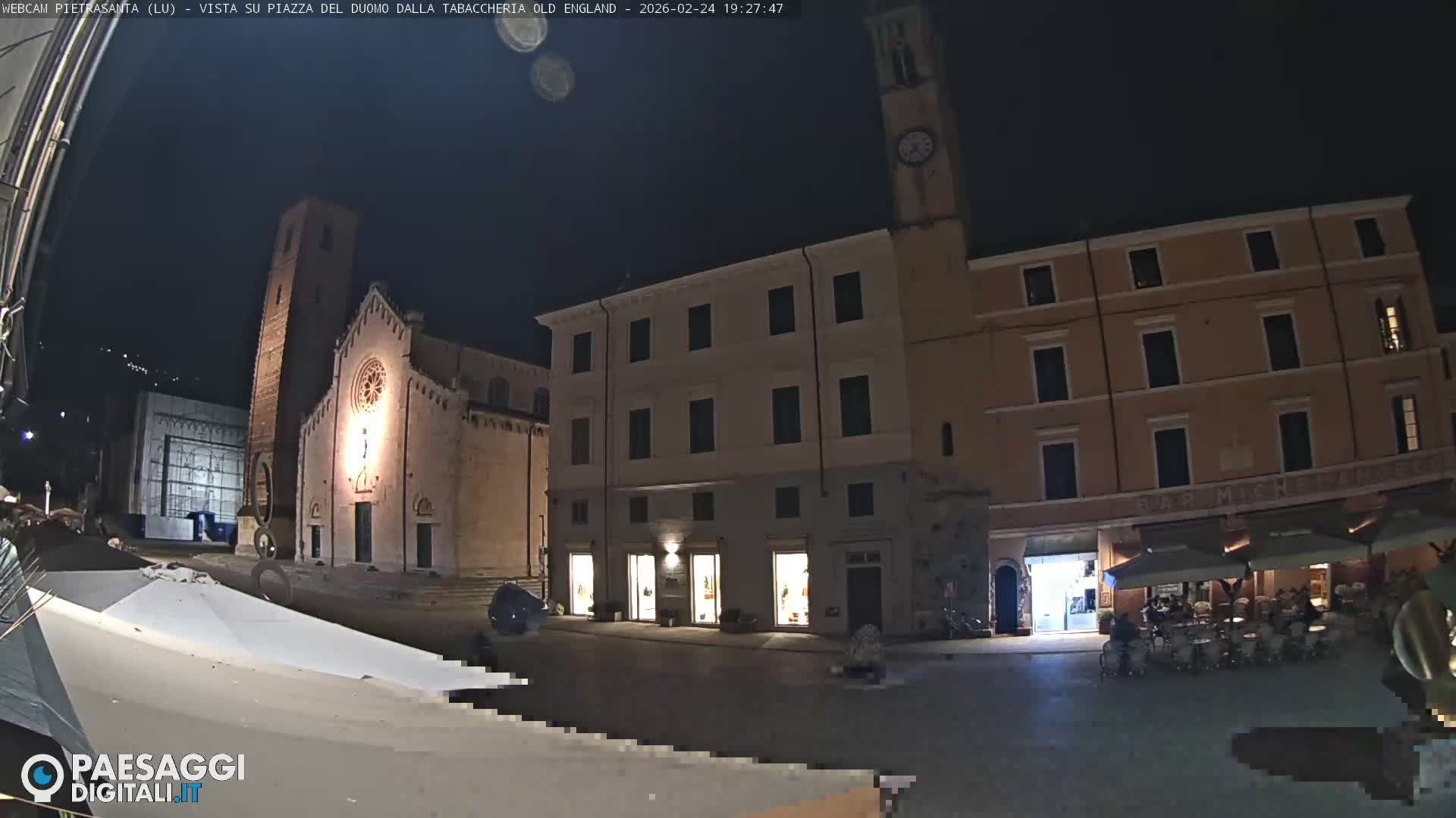 Pietrasanta Piazza del Duomo (Dome's Square) Live Cam - Lucca, Tuscany, Italy