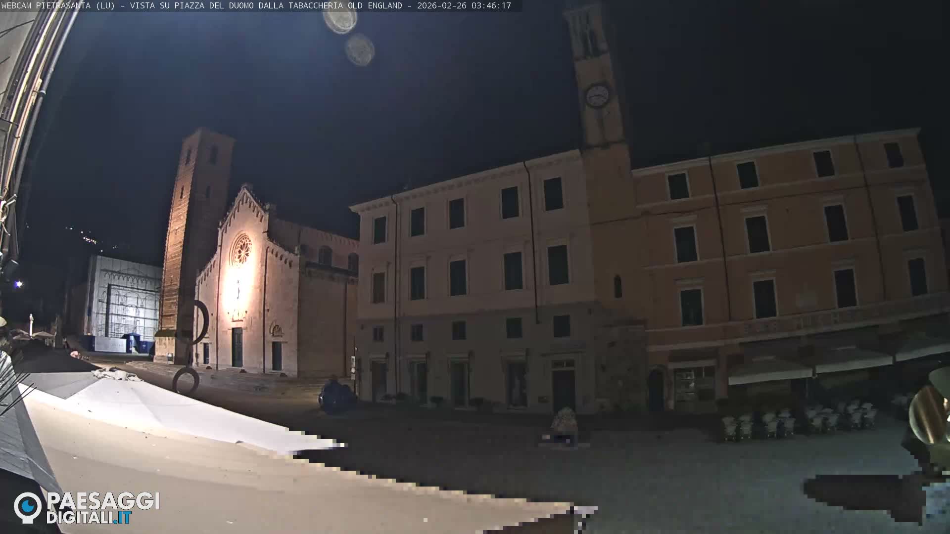 Pietrasanta Piazza del Duomo (Dome's Square) Live Cam - Lucca, Tuscany, Italy