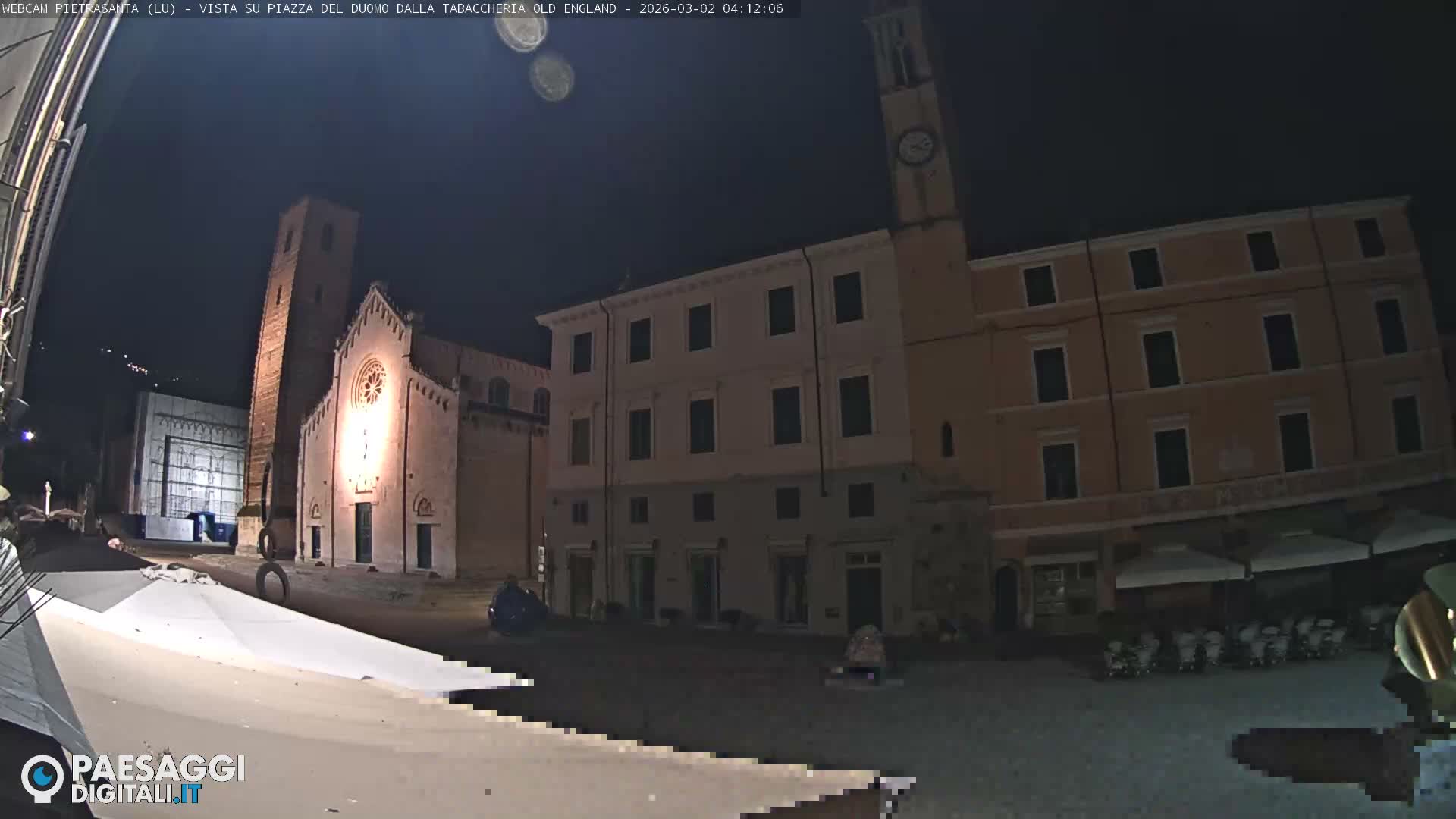 Pietrasanta Piazza del Duomo (Dome's Square) Live Cam - Lucca, Tuscany, Italy