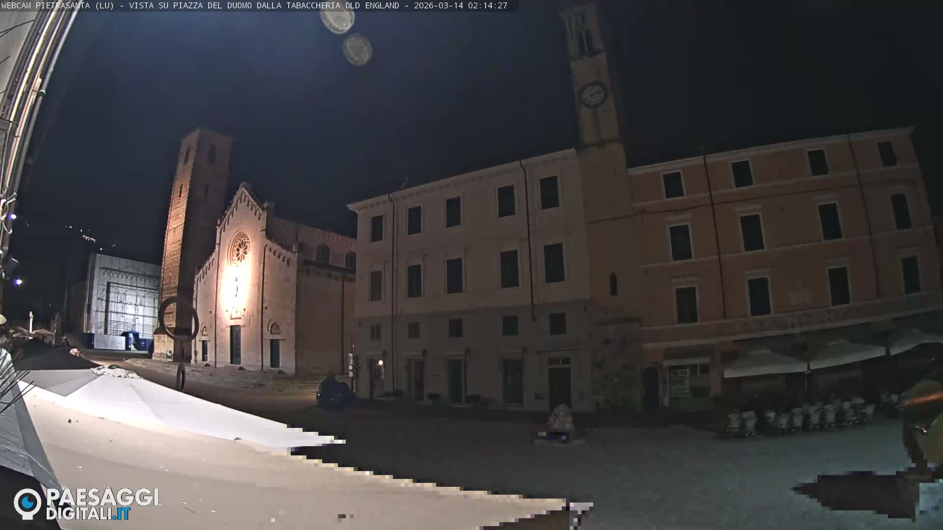 Pietrasanta Piazza del Duomo (Dome's Square) Live Cam - Lucca, Tuscany, Italy