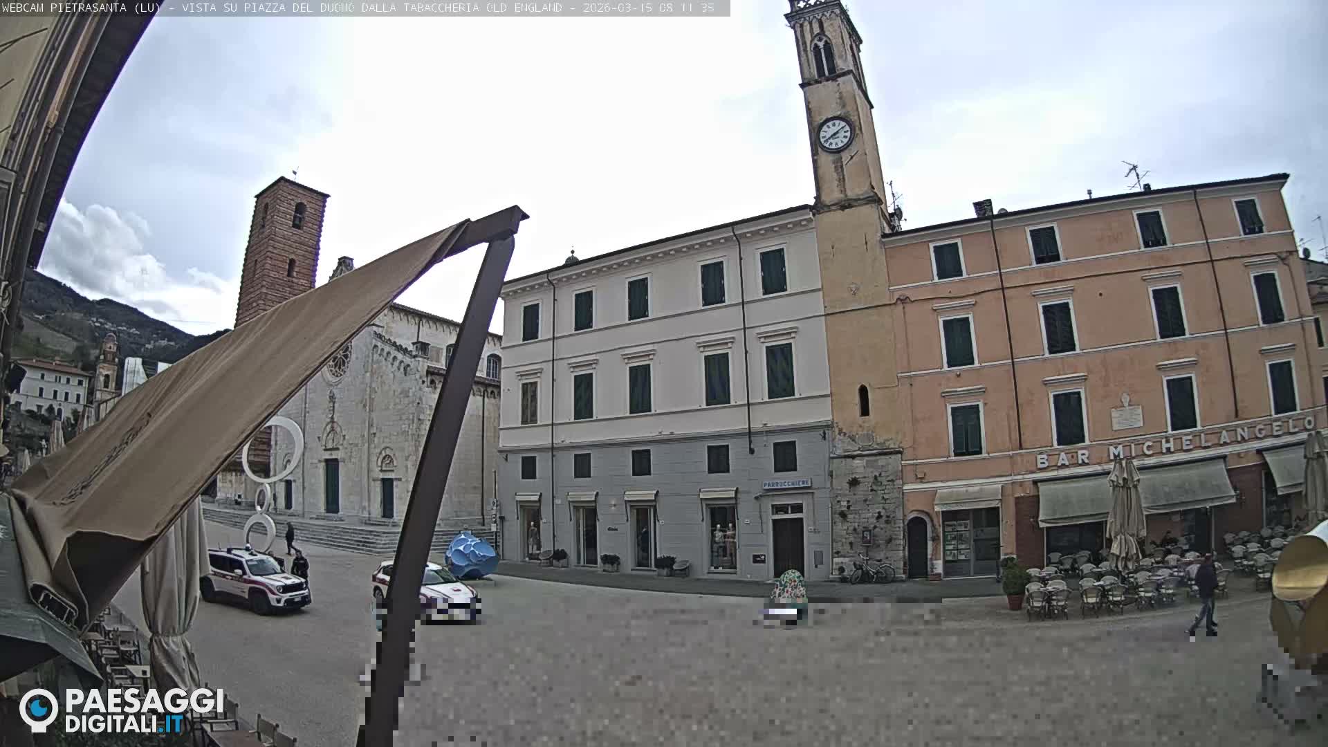 Pietrasanta Piazza del Duomo (Dome's Square) Live Cam - Lucca, Tuscany, Italy