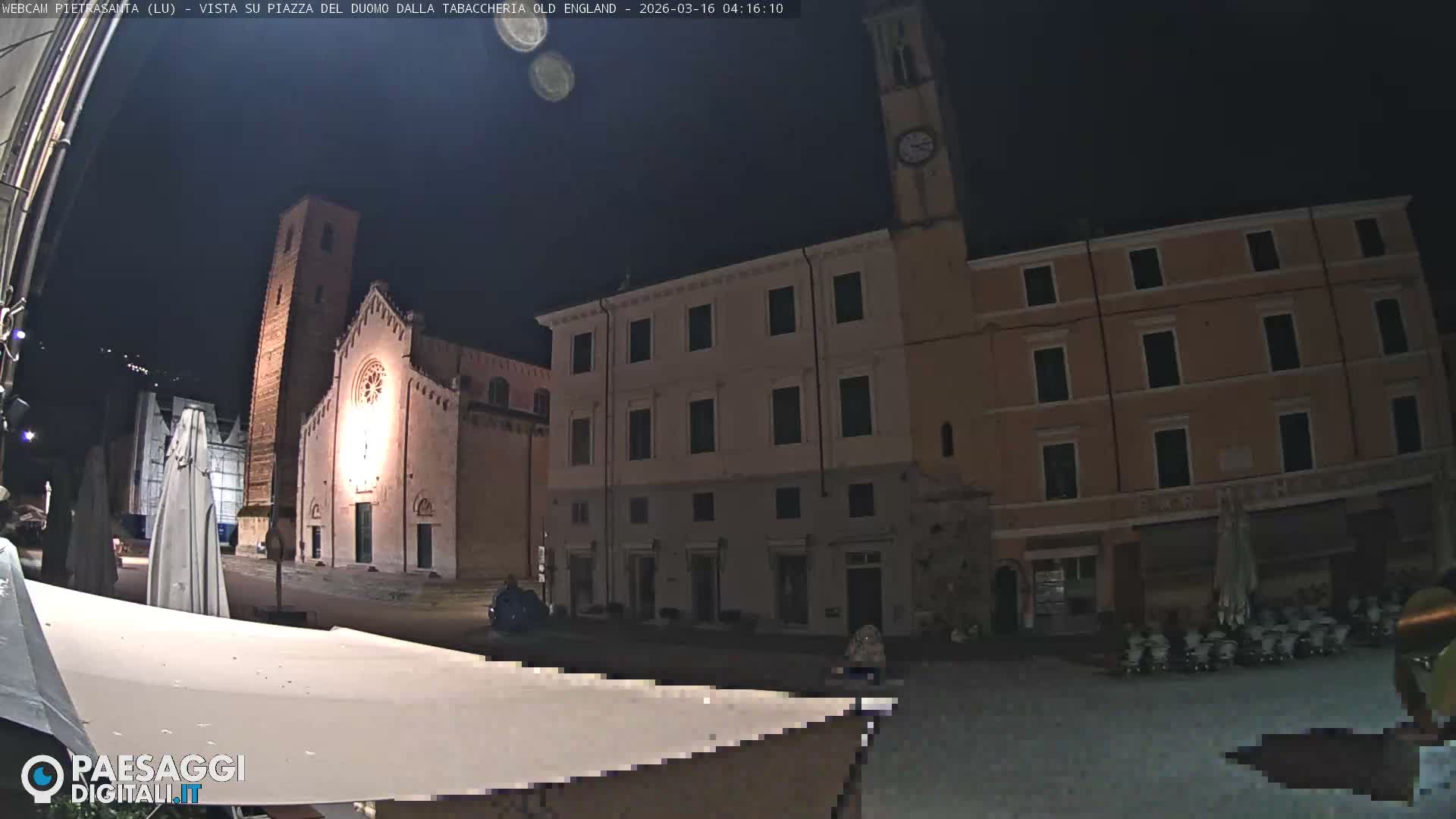 Pietrasanta Piazza del Duomo (Dome's Square) Live Cam - Lucca, Tuscany, Italy