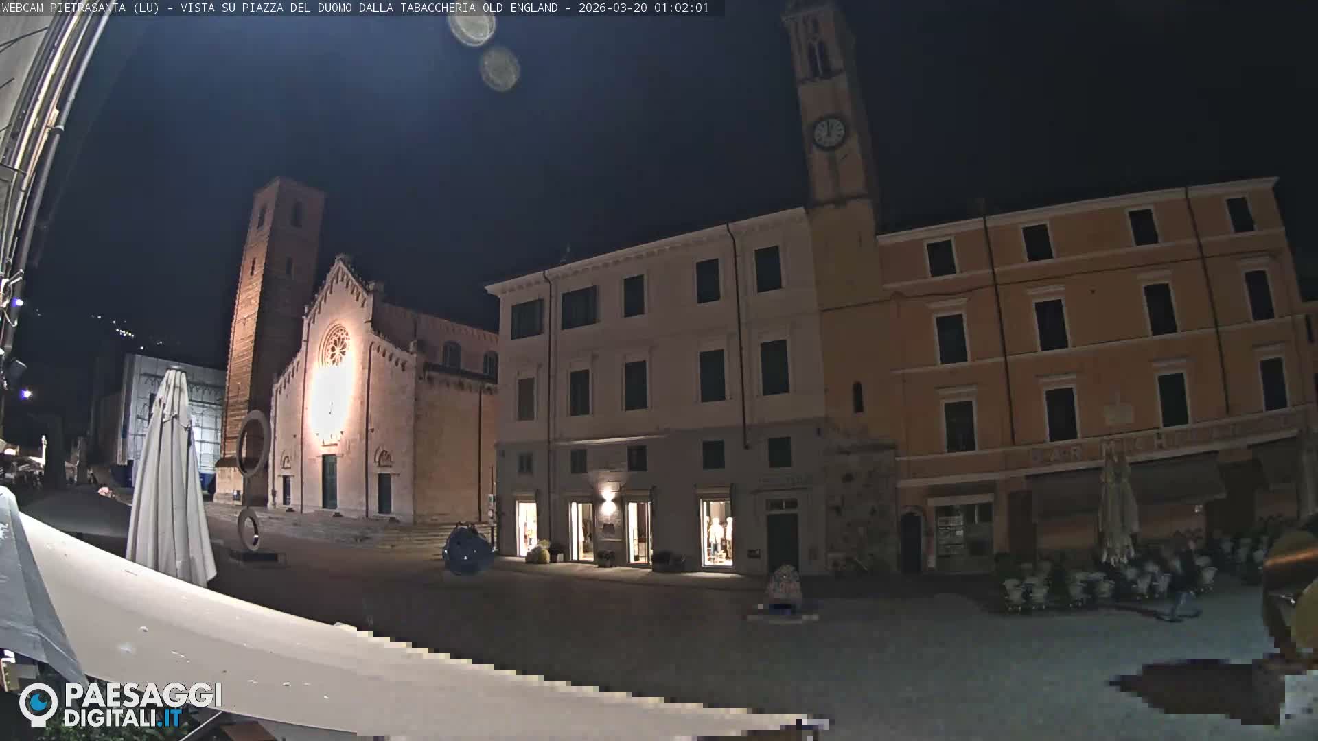 Pietrasanta Piazza del Duomo (Dome's Square) Live Cam - Lucca, Tuscany, Italy