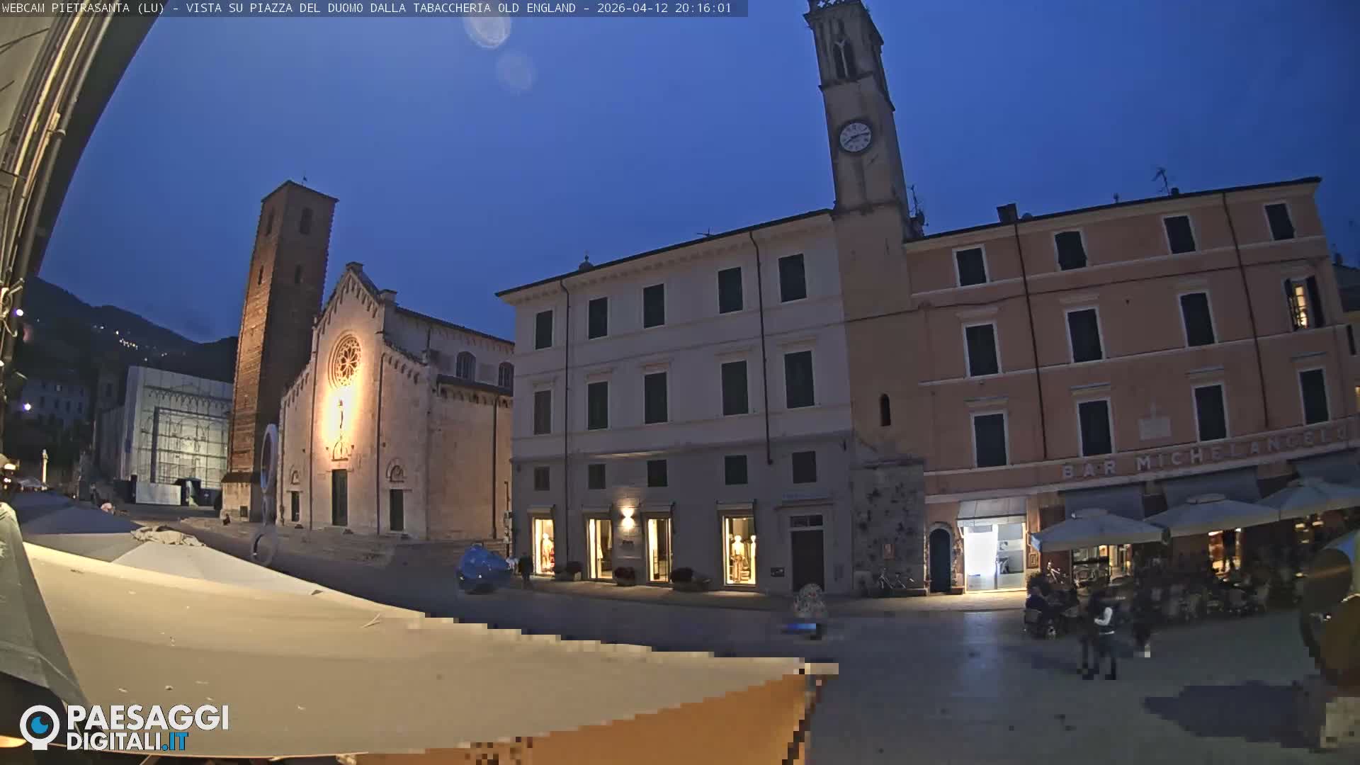 Pietrasanta Piazza del Duomo (Dome's Square) Live Cam - Lucca, Tuscany, Italy