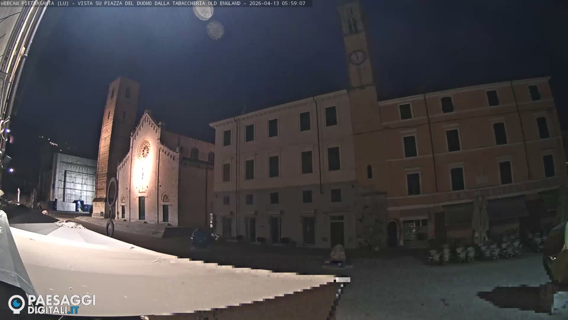 Pietrasanta Piazza del Duomo (Dome's Square) Live Cam - Lucca, Tuscany, Italy