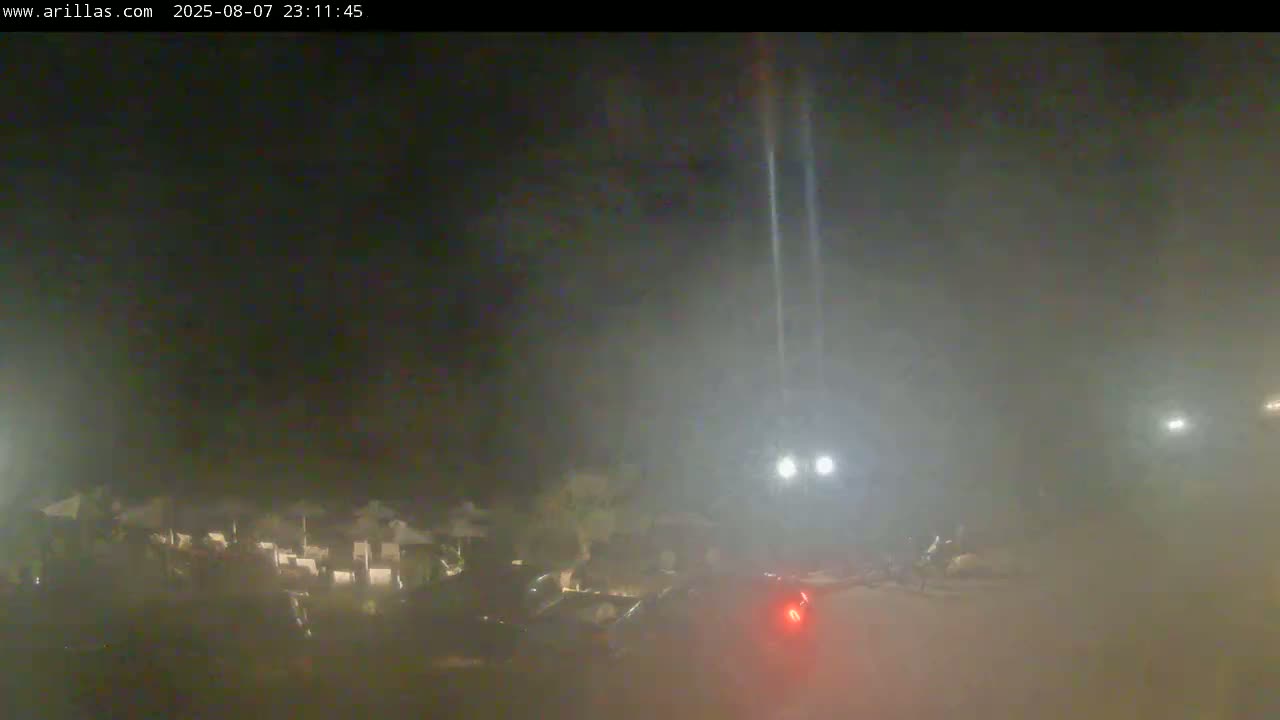 Corfu, Paralia Arillas Beach Live Cam - Arillas Agiou Georgiou, North Corfu (Vóreia Kérkyra), Corfu (Kérkyra), Ionian Islands (Periféreia Ioníon Níson), Greece