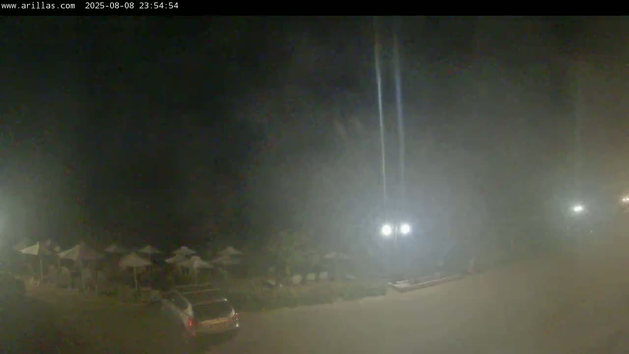 Corfu, Paralia Arillas Beach Live Cam - Arillas Agiou Georgiou, North Corfu (Vóreia Kérkyra), Corfu (Kérkyra), Ionian Islands (Periféreia Ioníon Níson), Greece