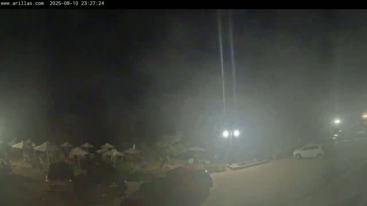 Corfu, Paralia Arillas Beach Live Cam - Arillas Agiou Georgiou, North Corfu (Vóreia Kérkyra), Corfu (Kérkyra), Ionian Islands (Periféreia Ioníon Níson), Greece