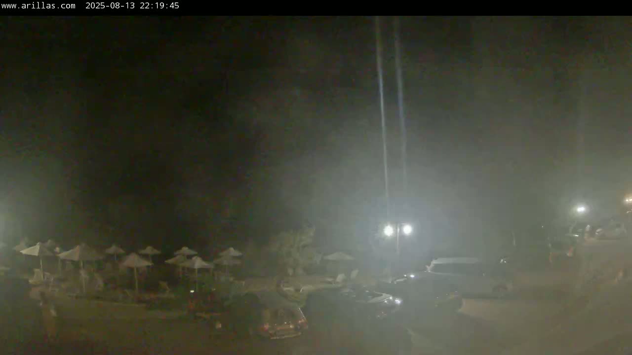 Corfu, Paralia Arillas Beach Live Cam - Arillas Agiou Georgiou, North Corfu (Vóreia Kérkyra), Corfu (Kérkyra), Ionian Islands (Periféreia Ioníon Níson), Greece
